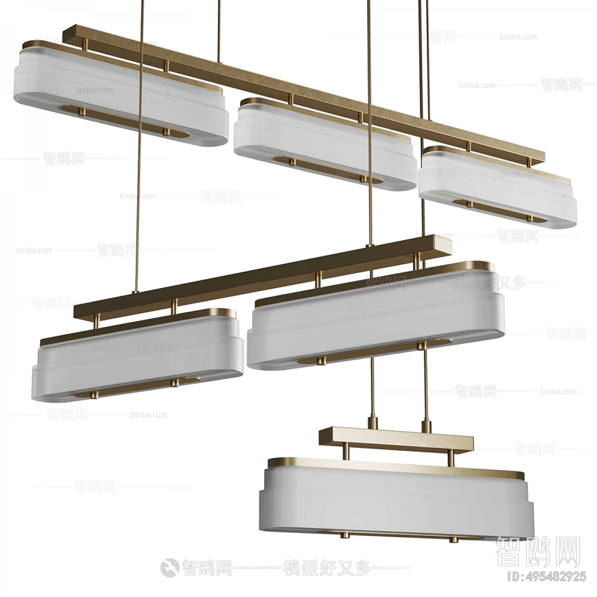 Modern Long Chandelier