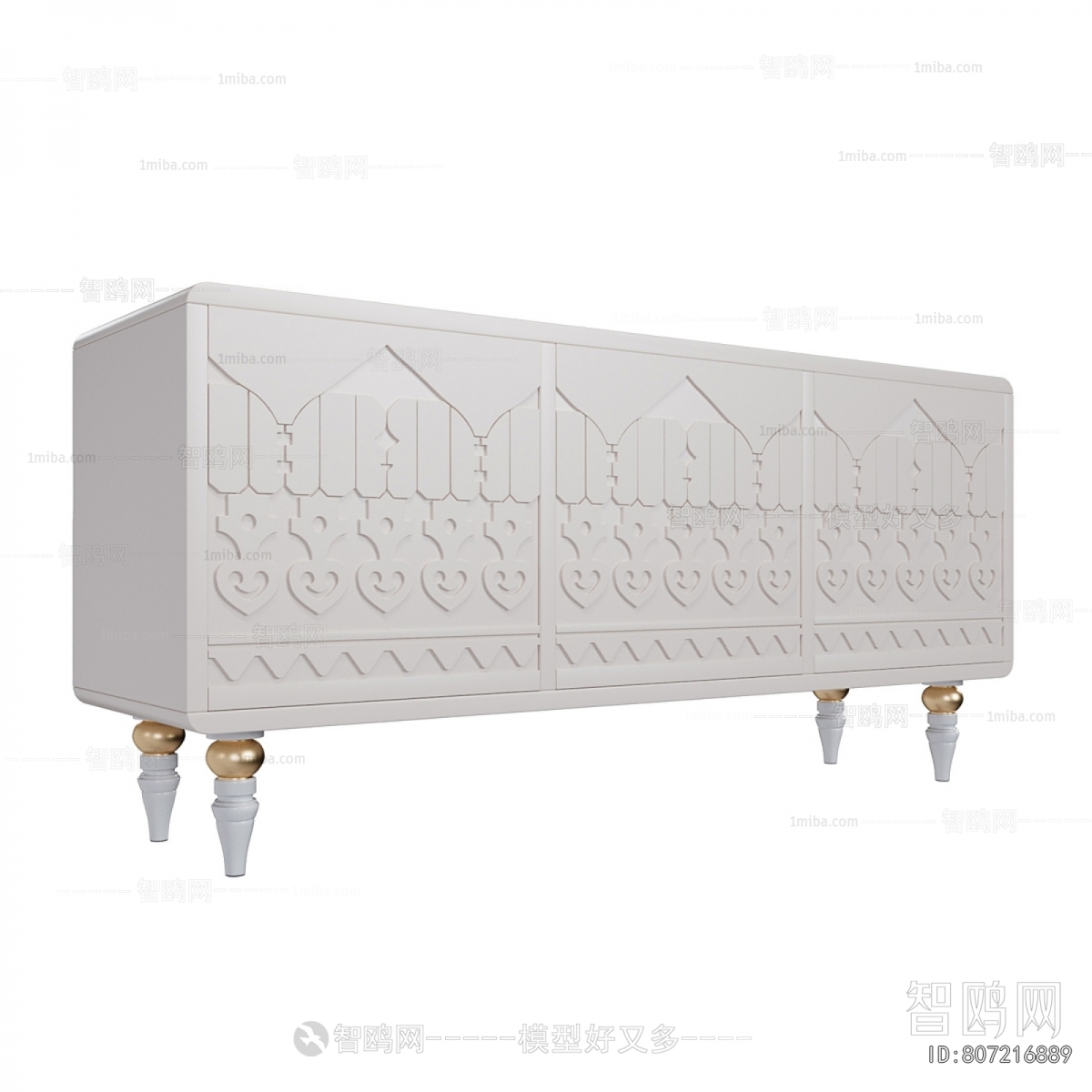 European Style Bedside Cupboard