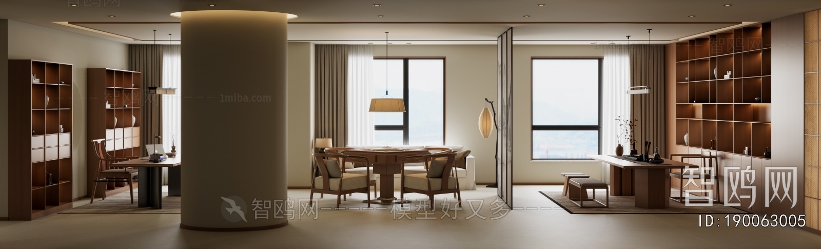 New Chinese Style Chess And Card Room