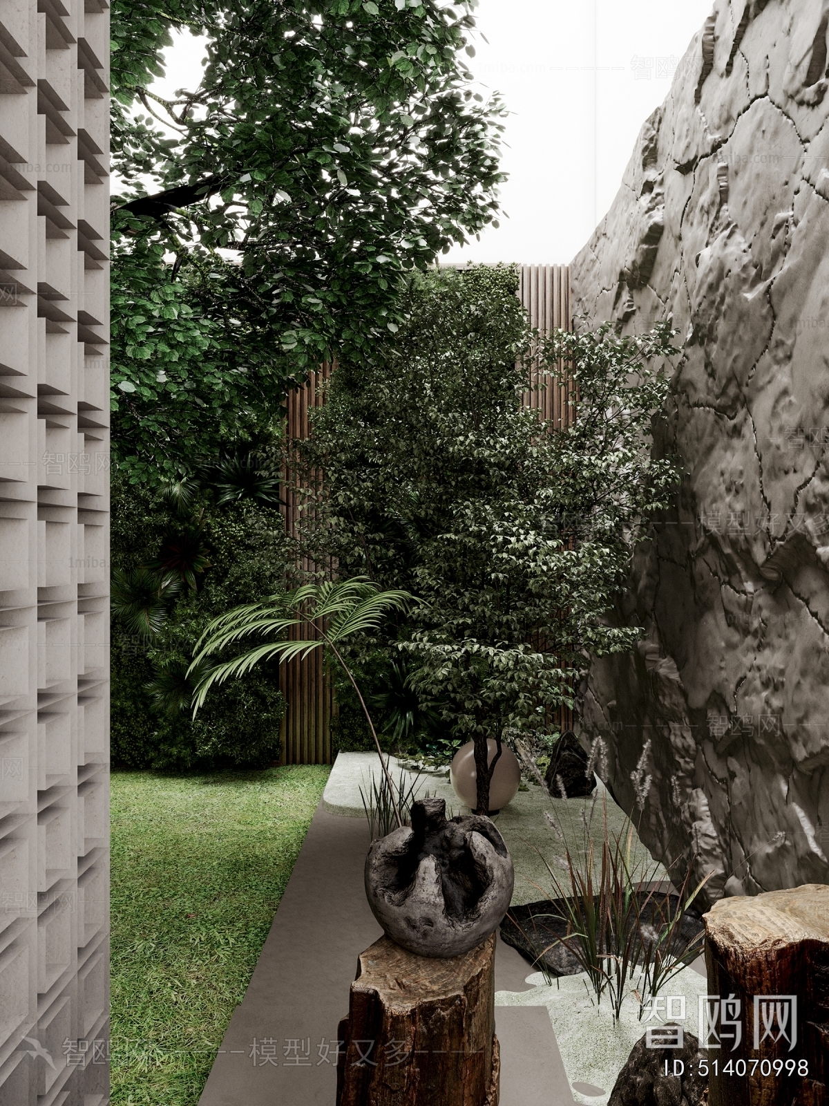 Modern Courtyard/landscape