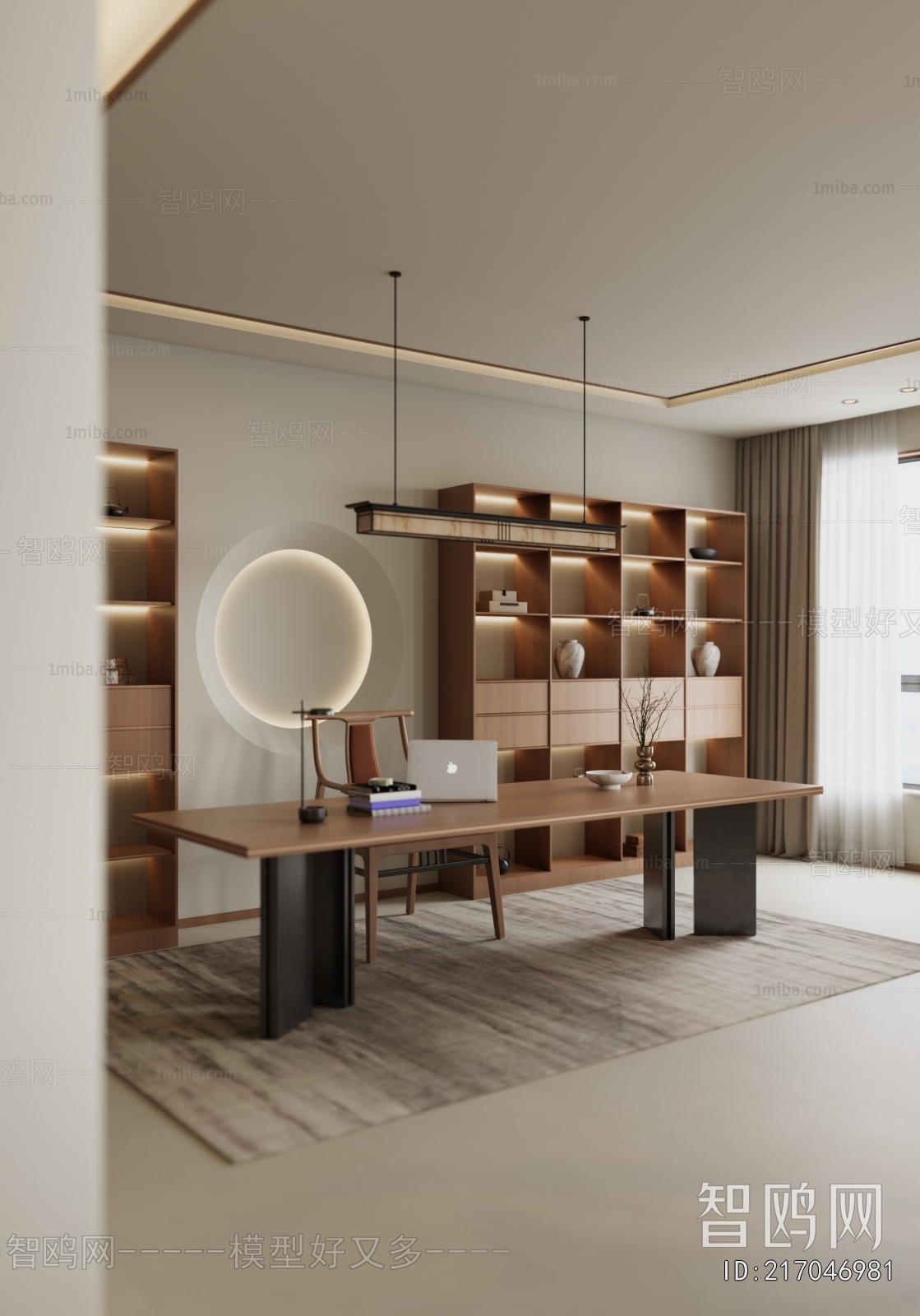 New Chinese Style Study Space