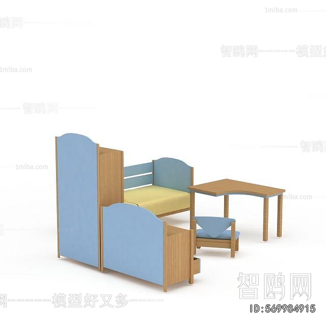 Mediterranean Style Child's Bed