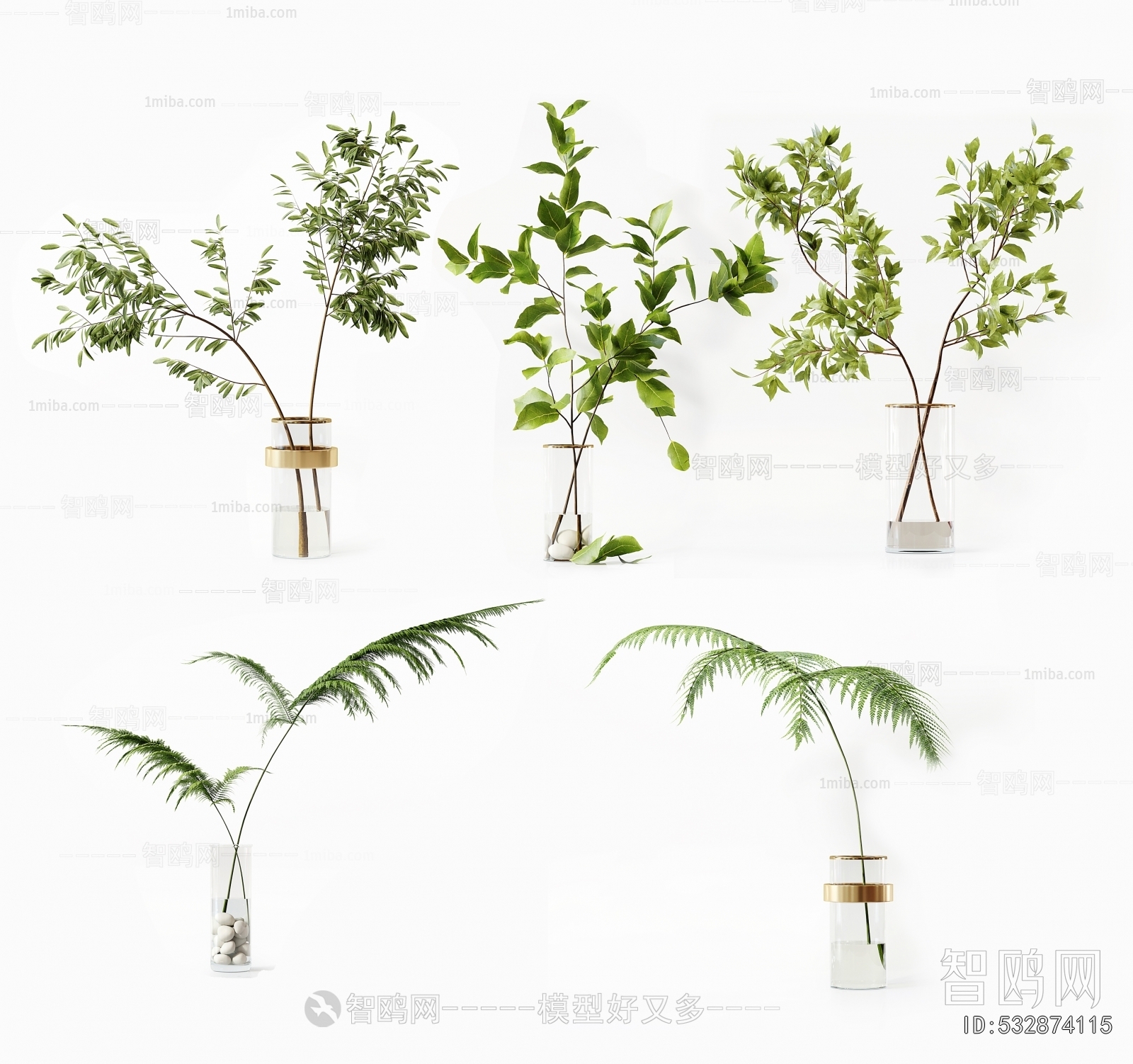 Modern Aquatic Green Plant