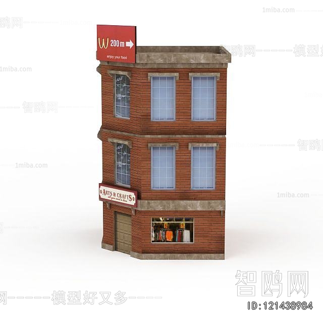 Simple European Style Appearance Of Commercial Building