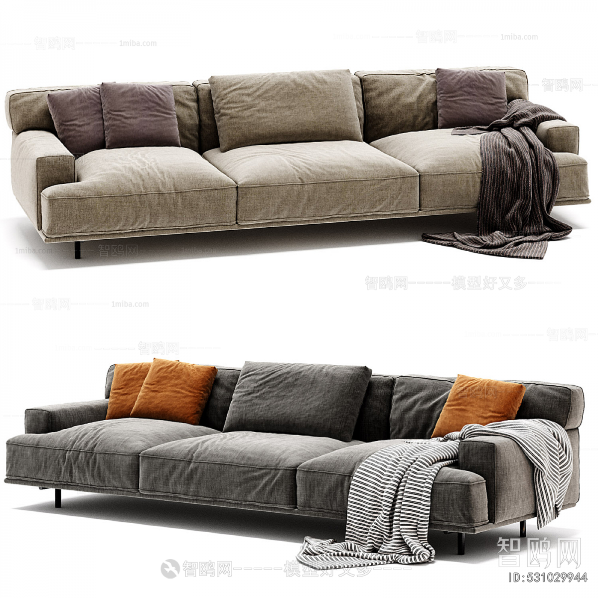 Modern Multi Person Sofa