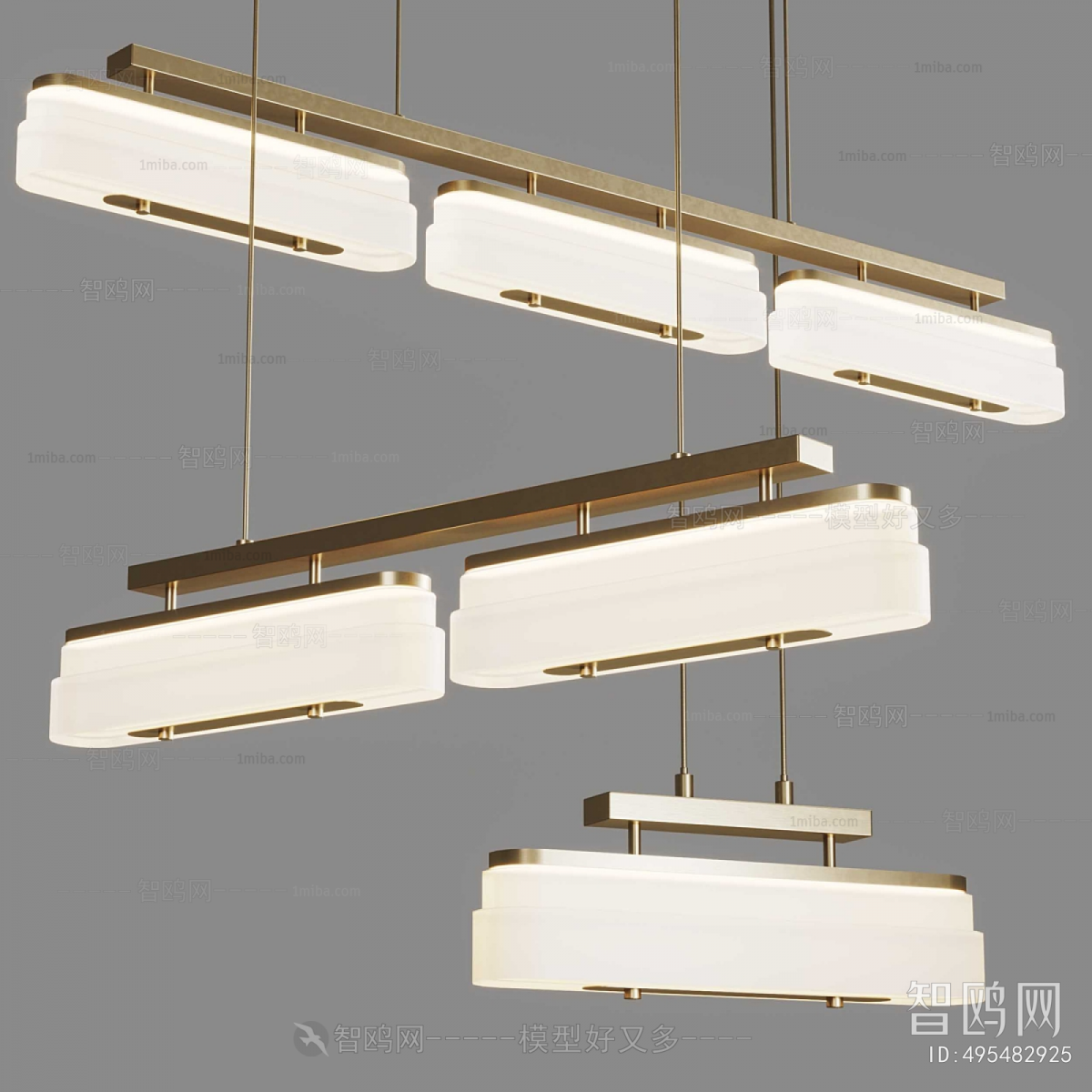 Modern Long Chandelier