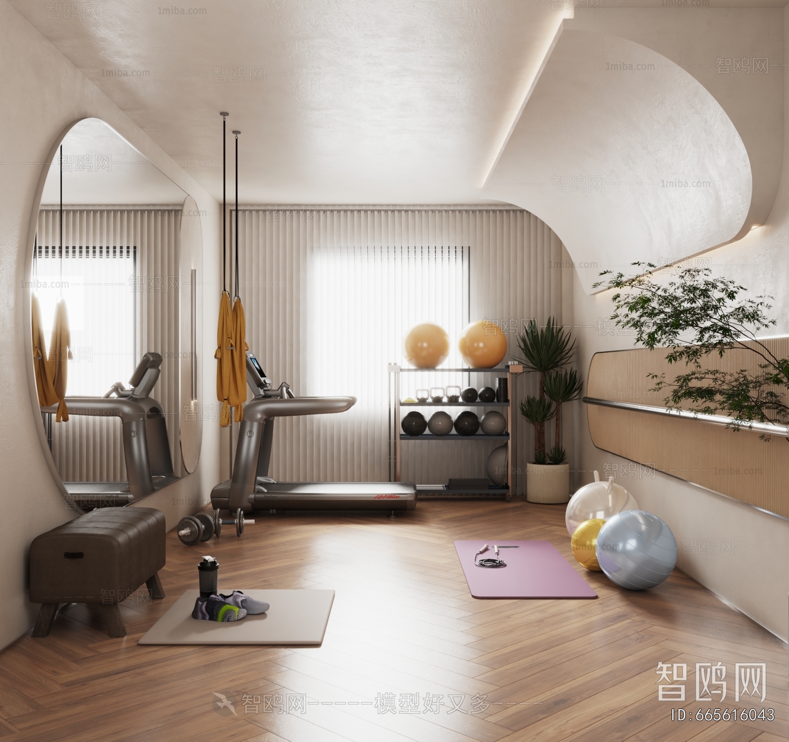 Modern Yoga Room