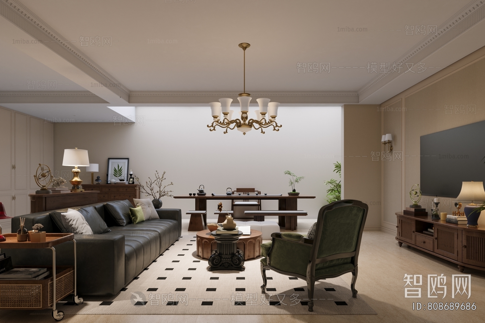 American Style A Living Room