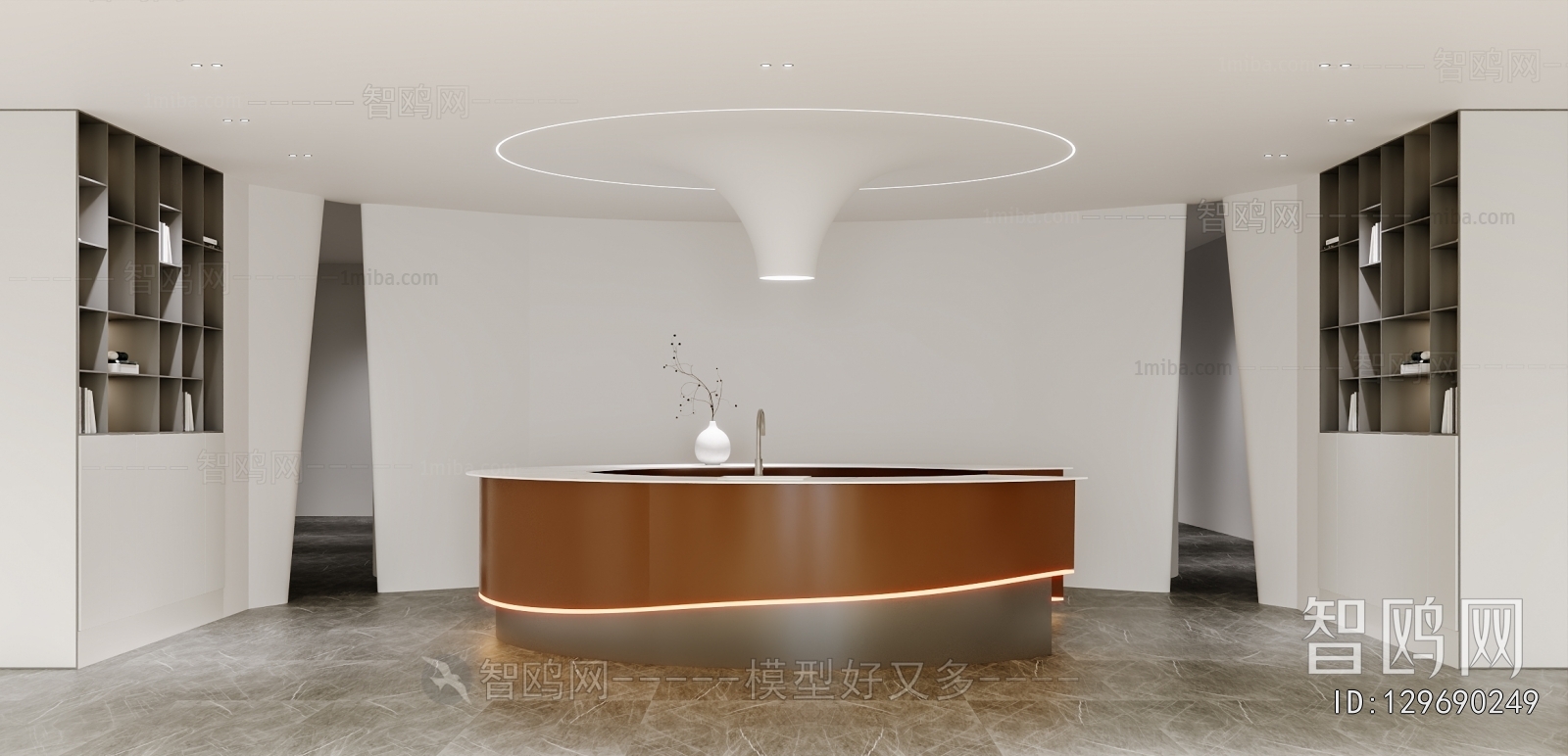 Modern Office Reception Desk