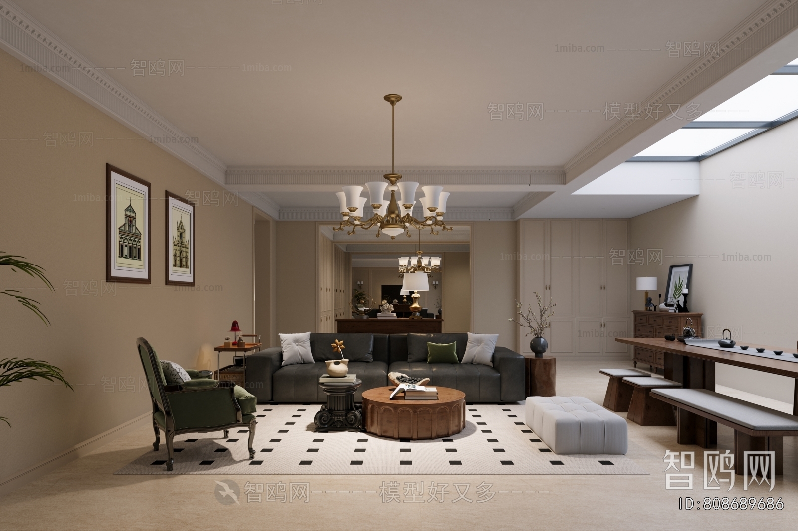 American Style A Living Room