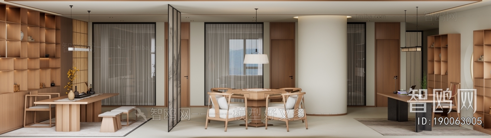 New Chinese Style Chess And Card Room