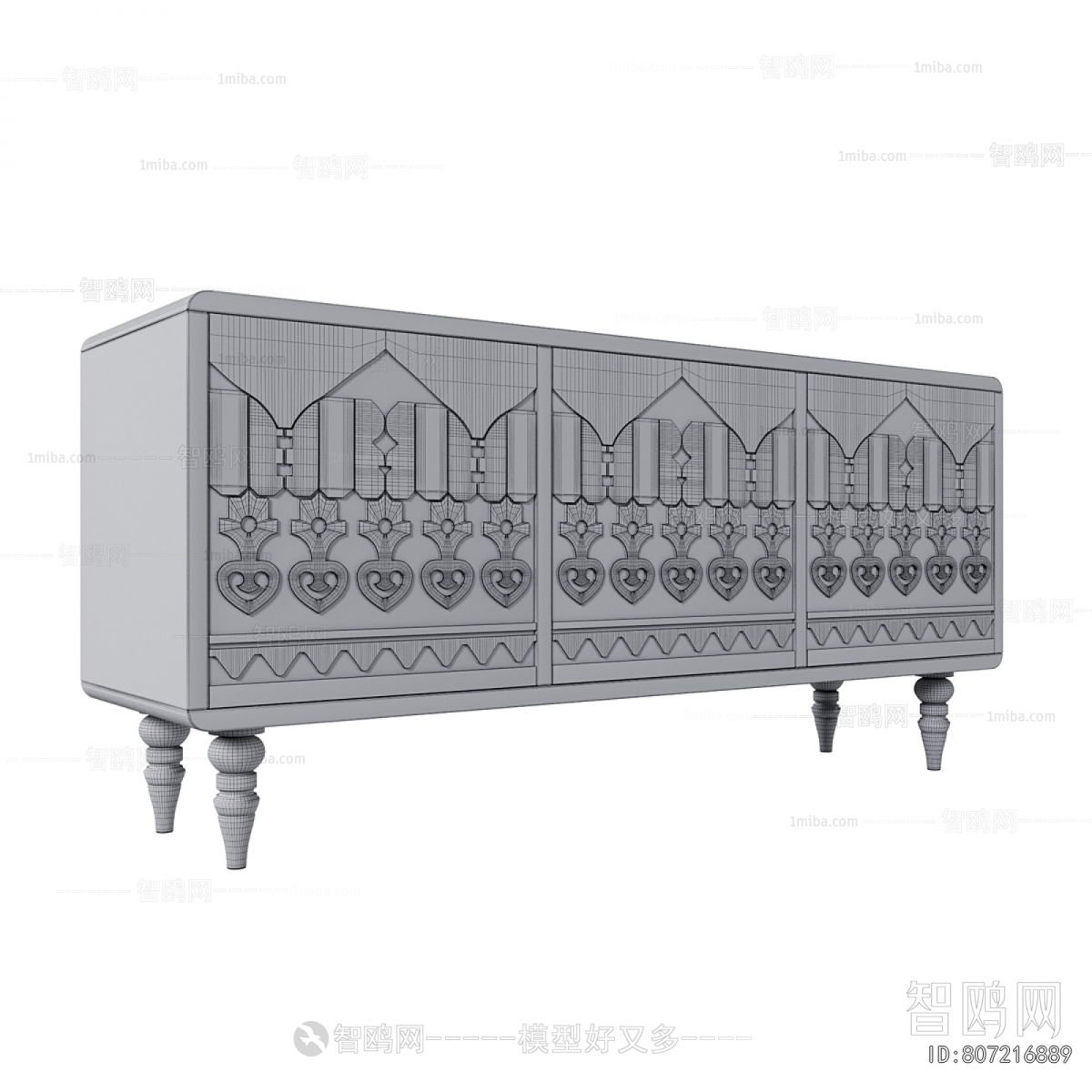 European Style Bedside Cupboard