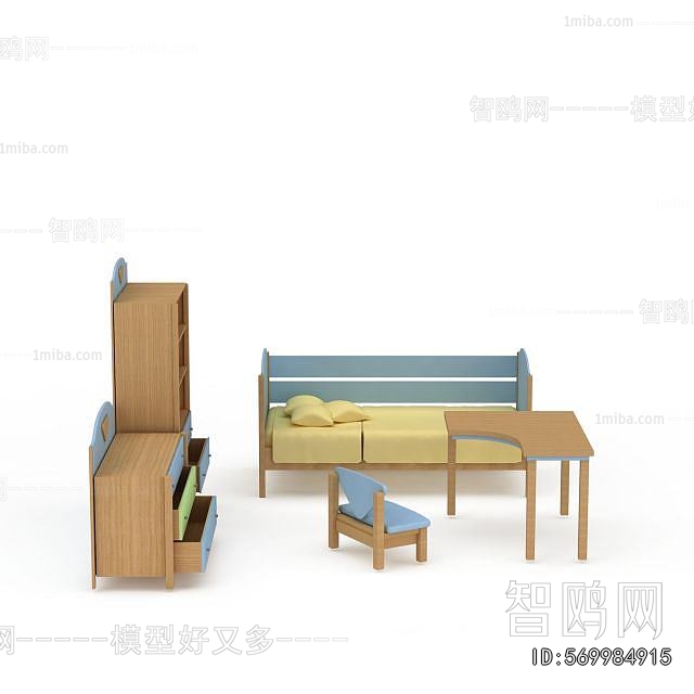 Mediterranean Style Child's Bed