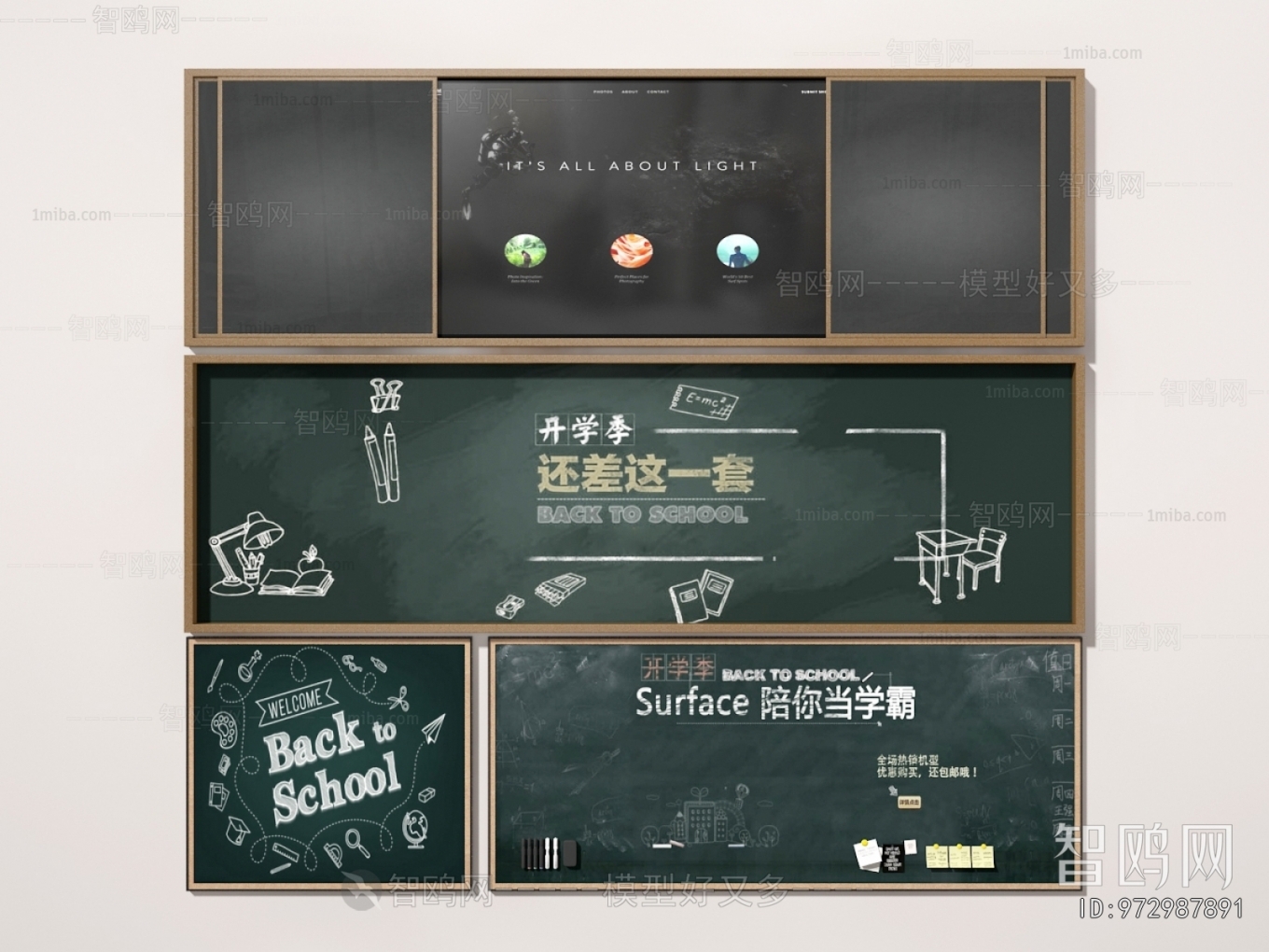 Modern Blackboard/whiteboard