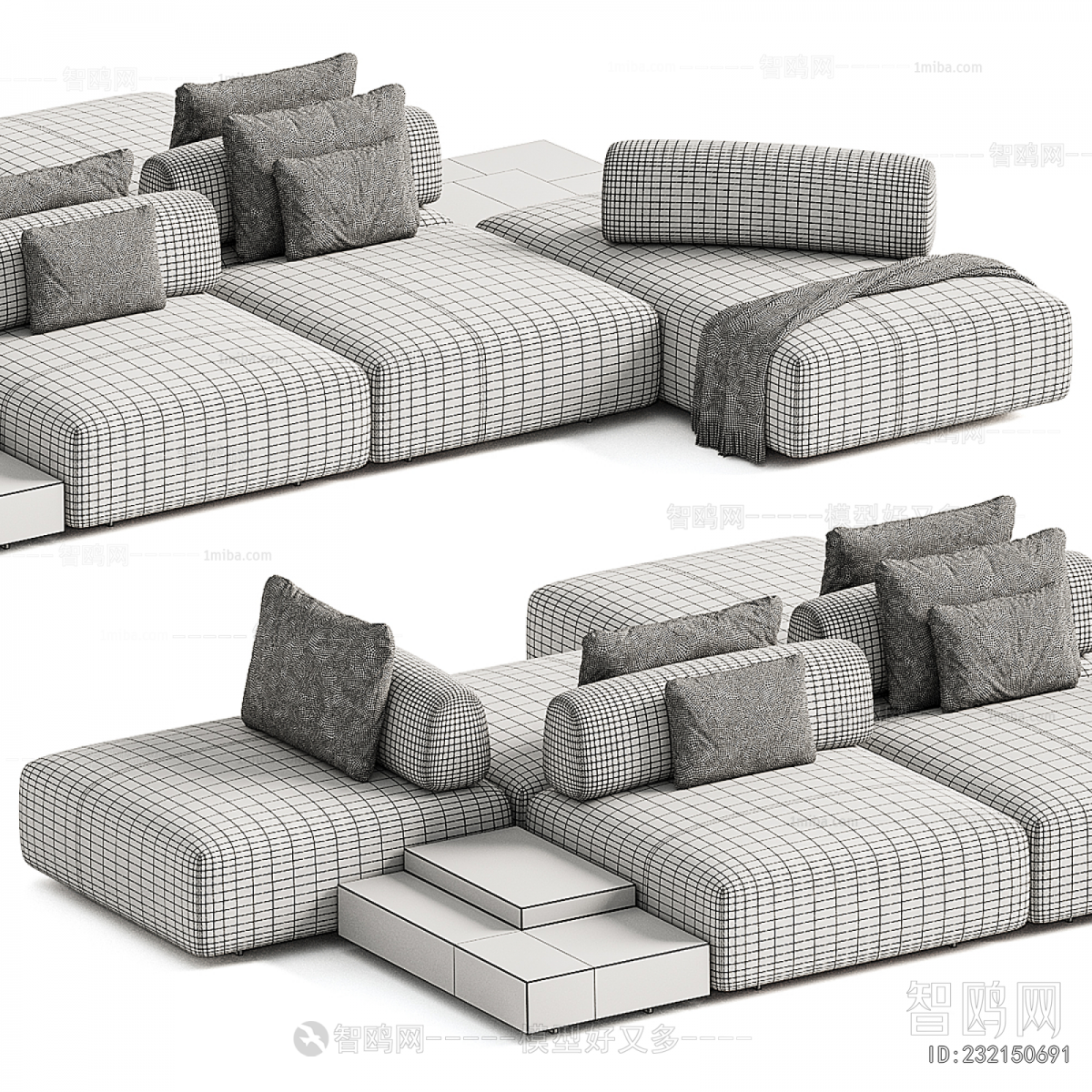 Modern Multi Person Sofa