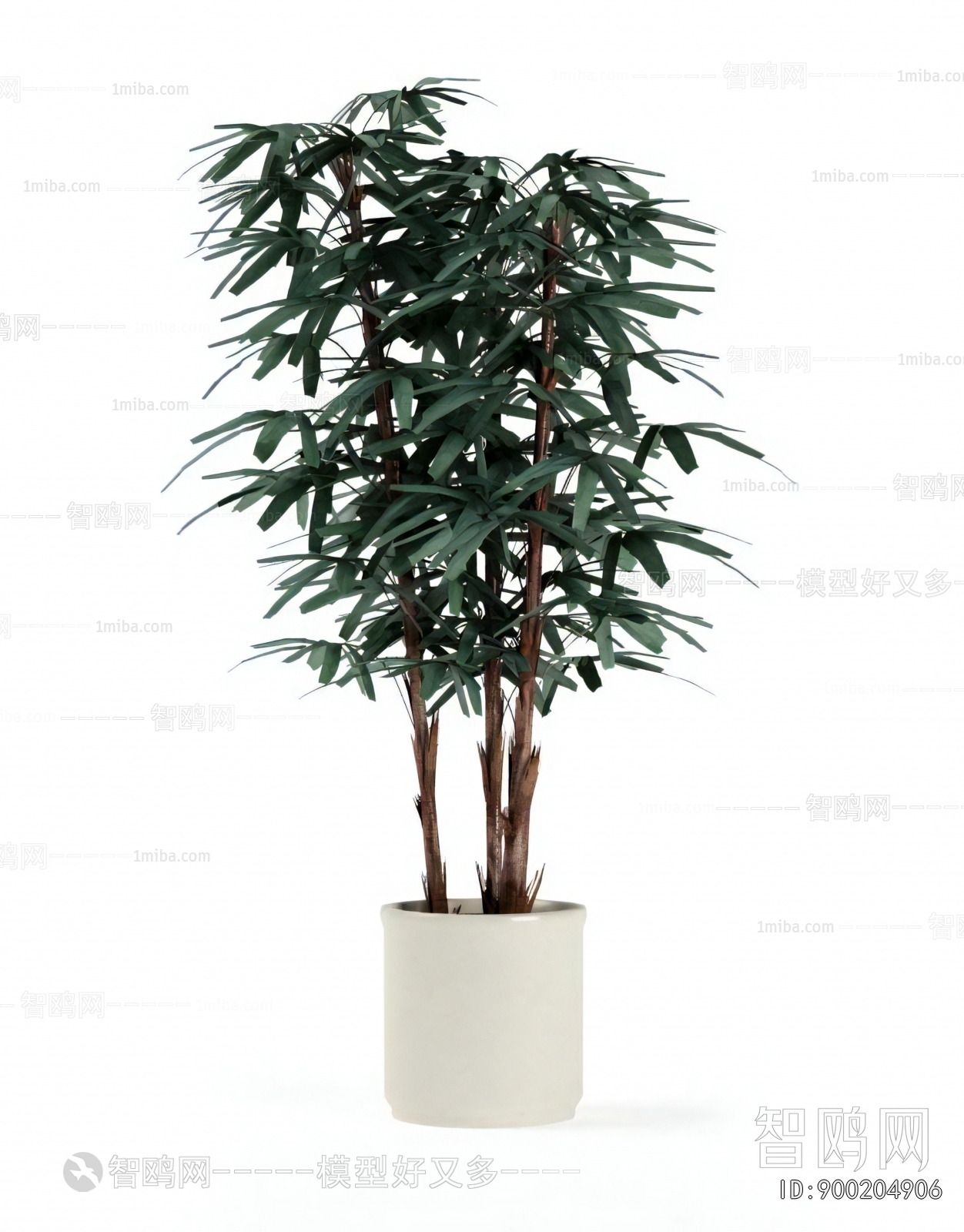 Modern Ground Green Plant Potted Plants