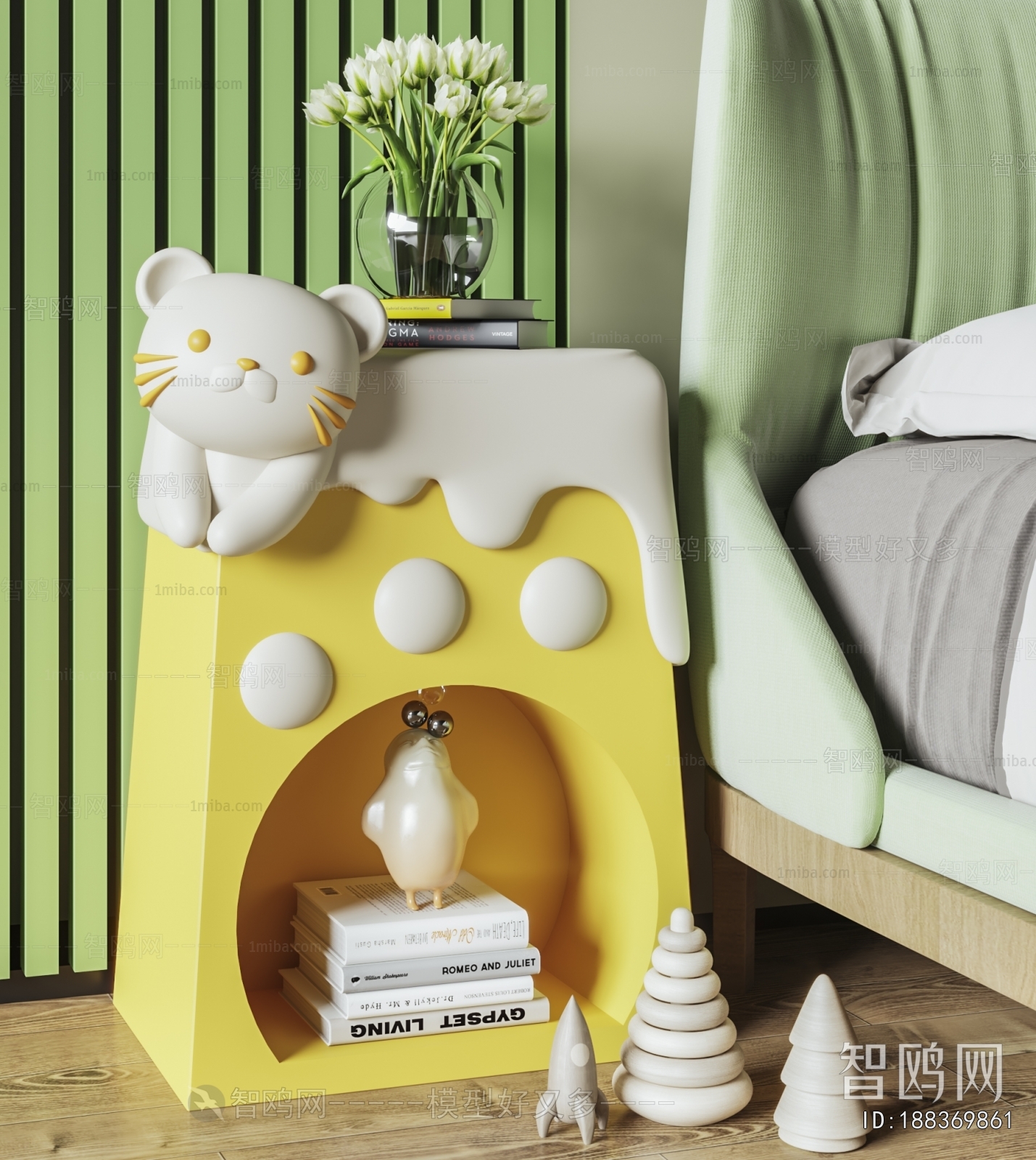 Modern Bedside Cupboard