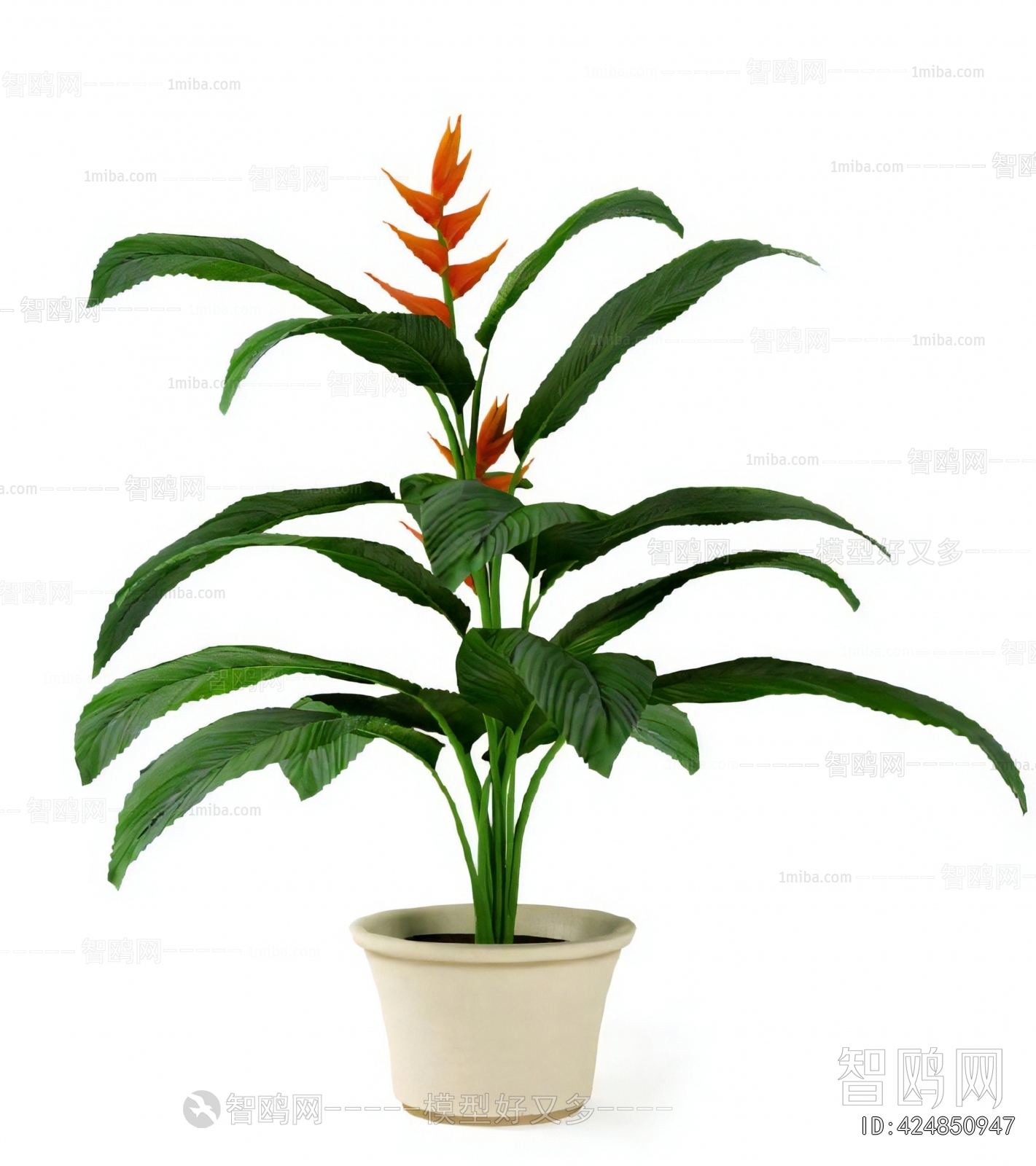 Modern Ground Green Plant Potted Plants
