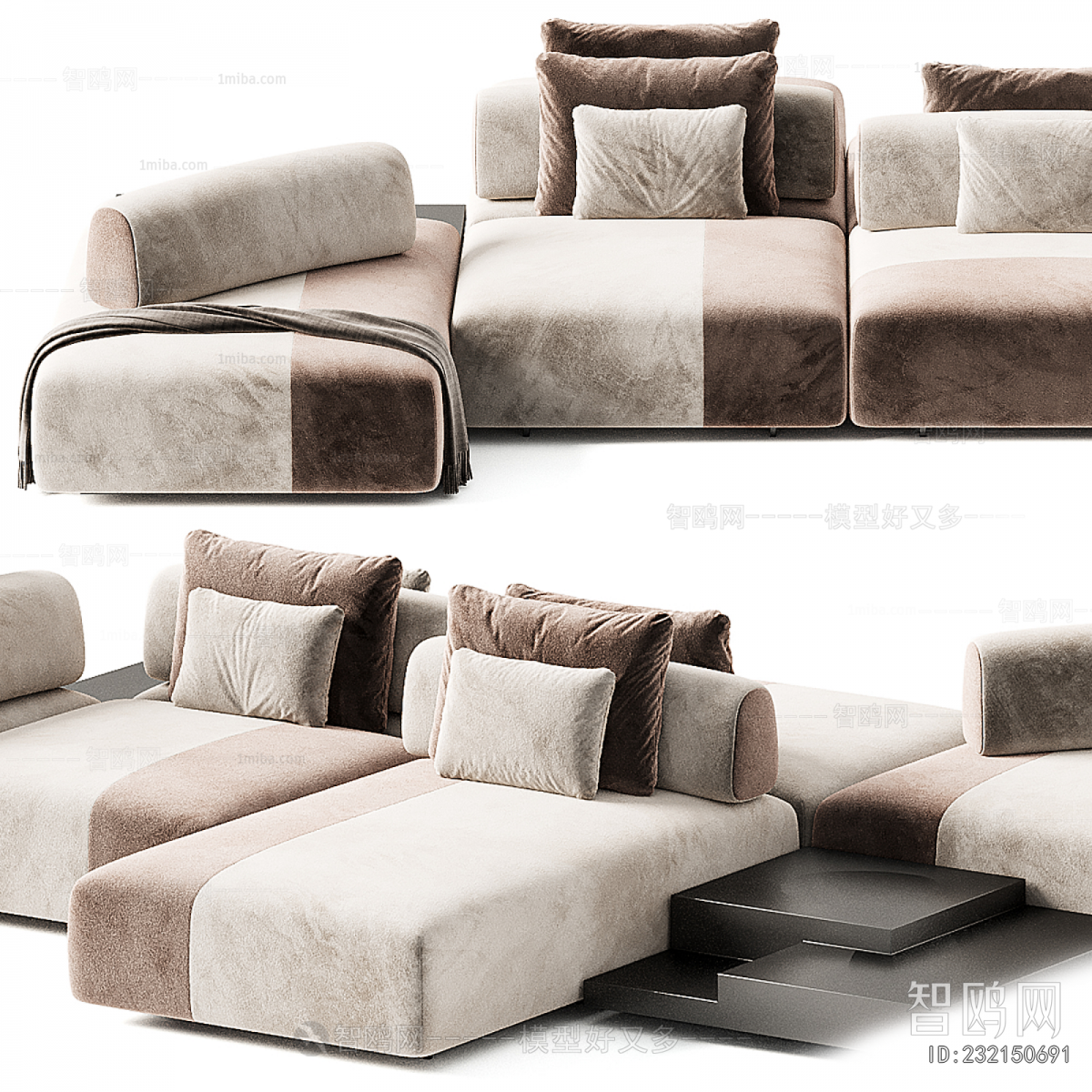 Modern Multi Person Sofa