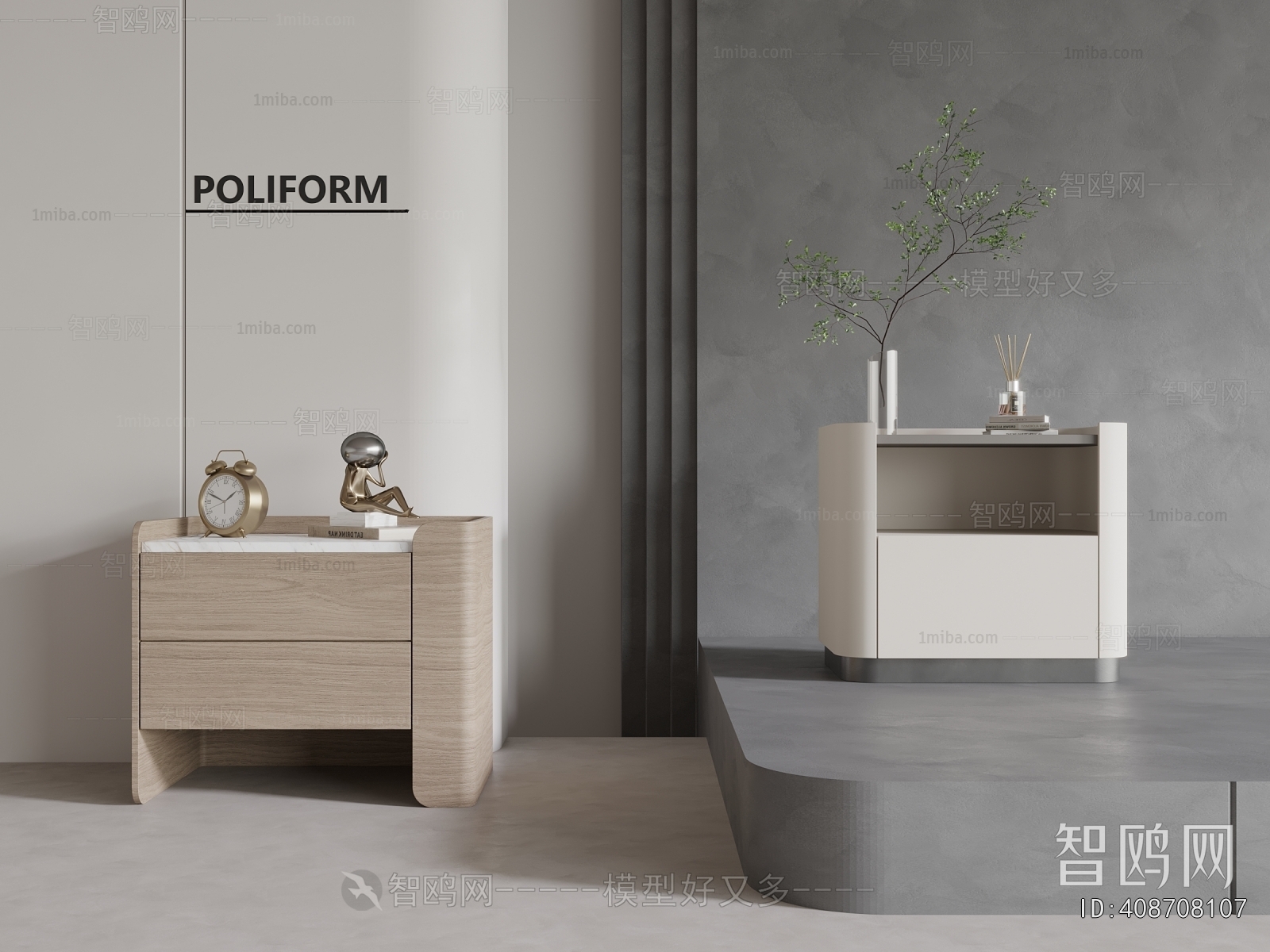 Modern Bedside Cupboard