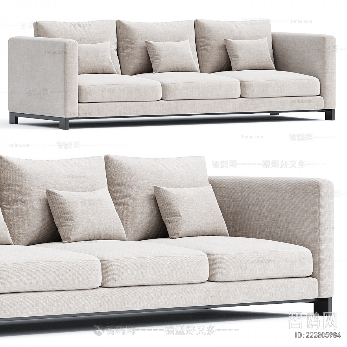 Modern Three-seat Sofa