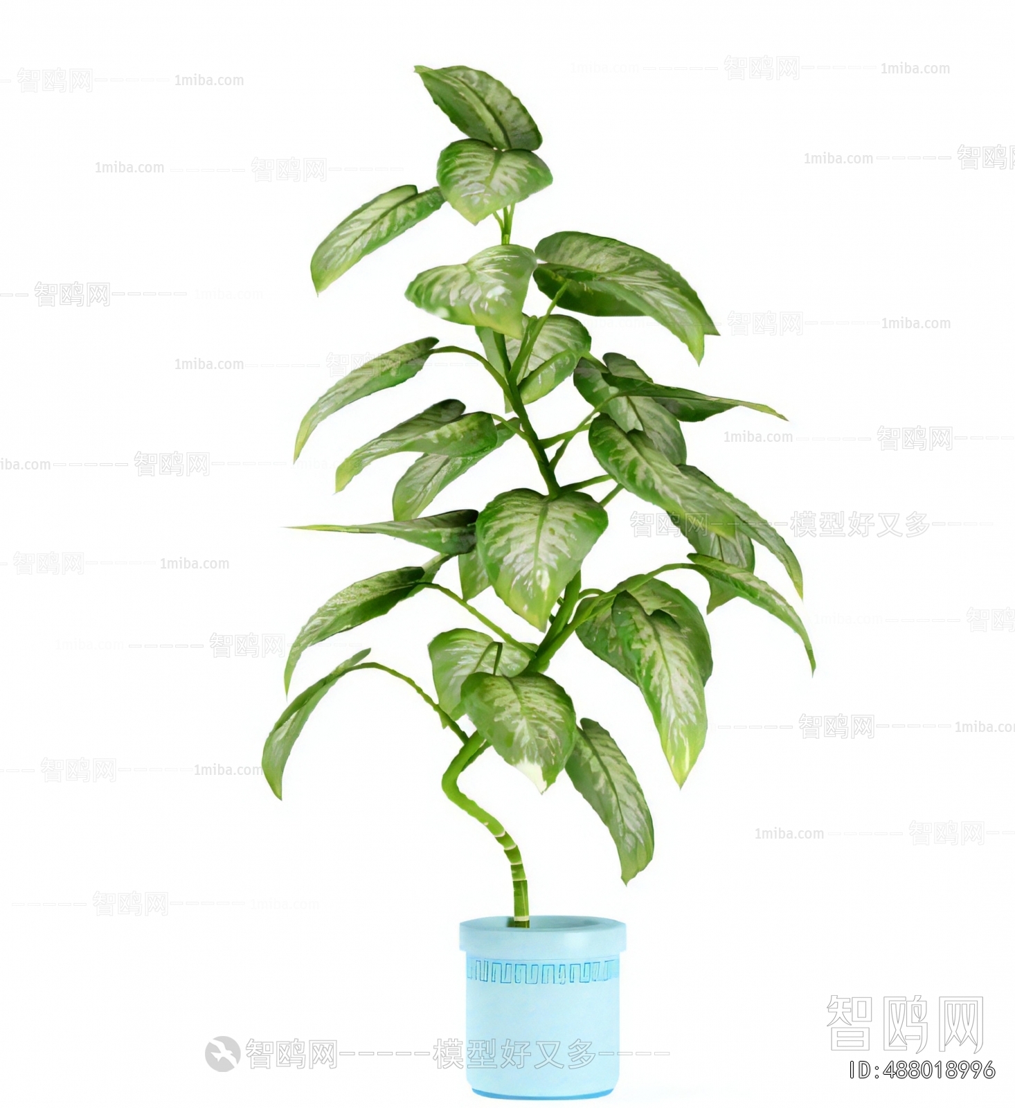 Modern Ground Green Plant Potted Plants