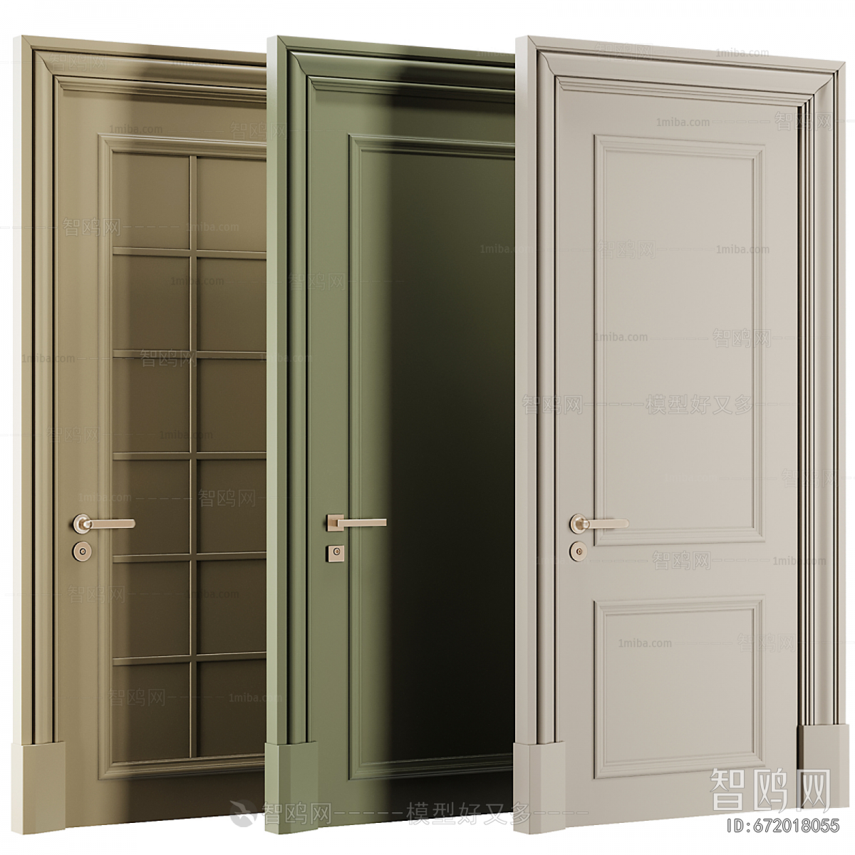 French Style Single Door