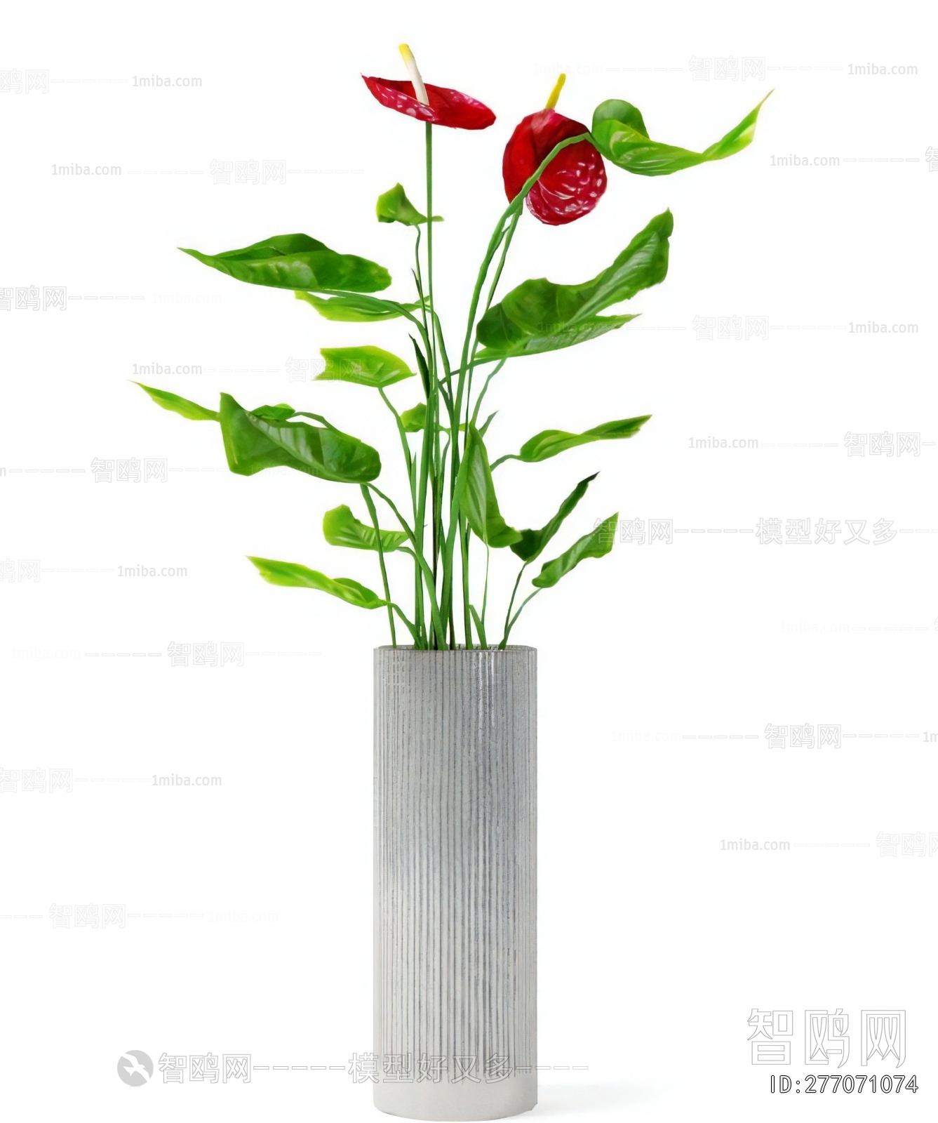 Modern Ground Green Plant Potted Plants