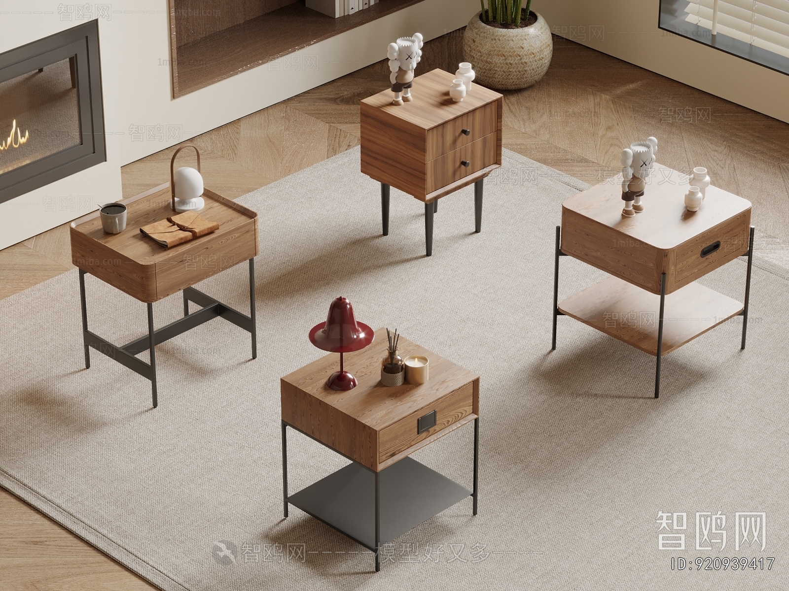 Modern Bedside Cupboard