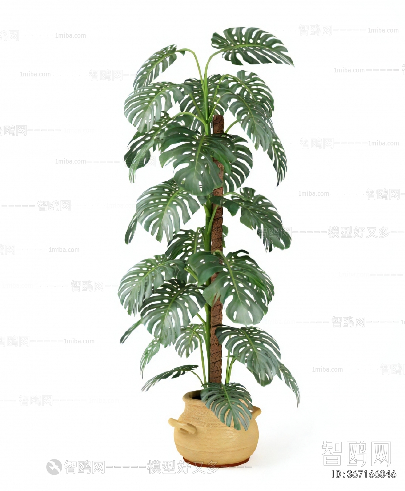 Modern Ground Green Plant Potted Plants