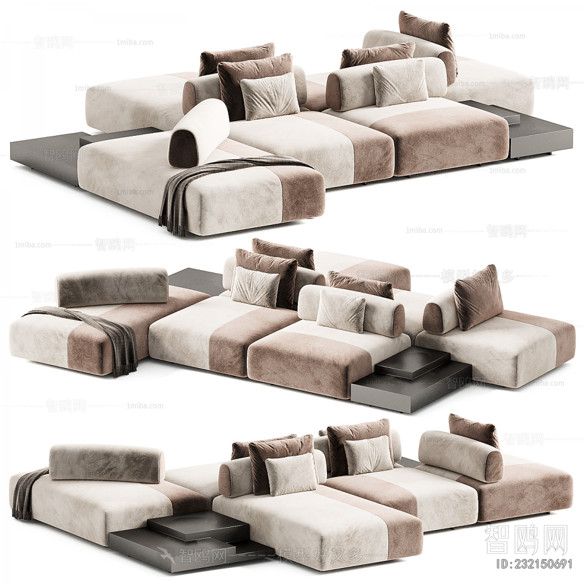 Modern Multi Person Sofa