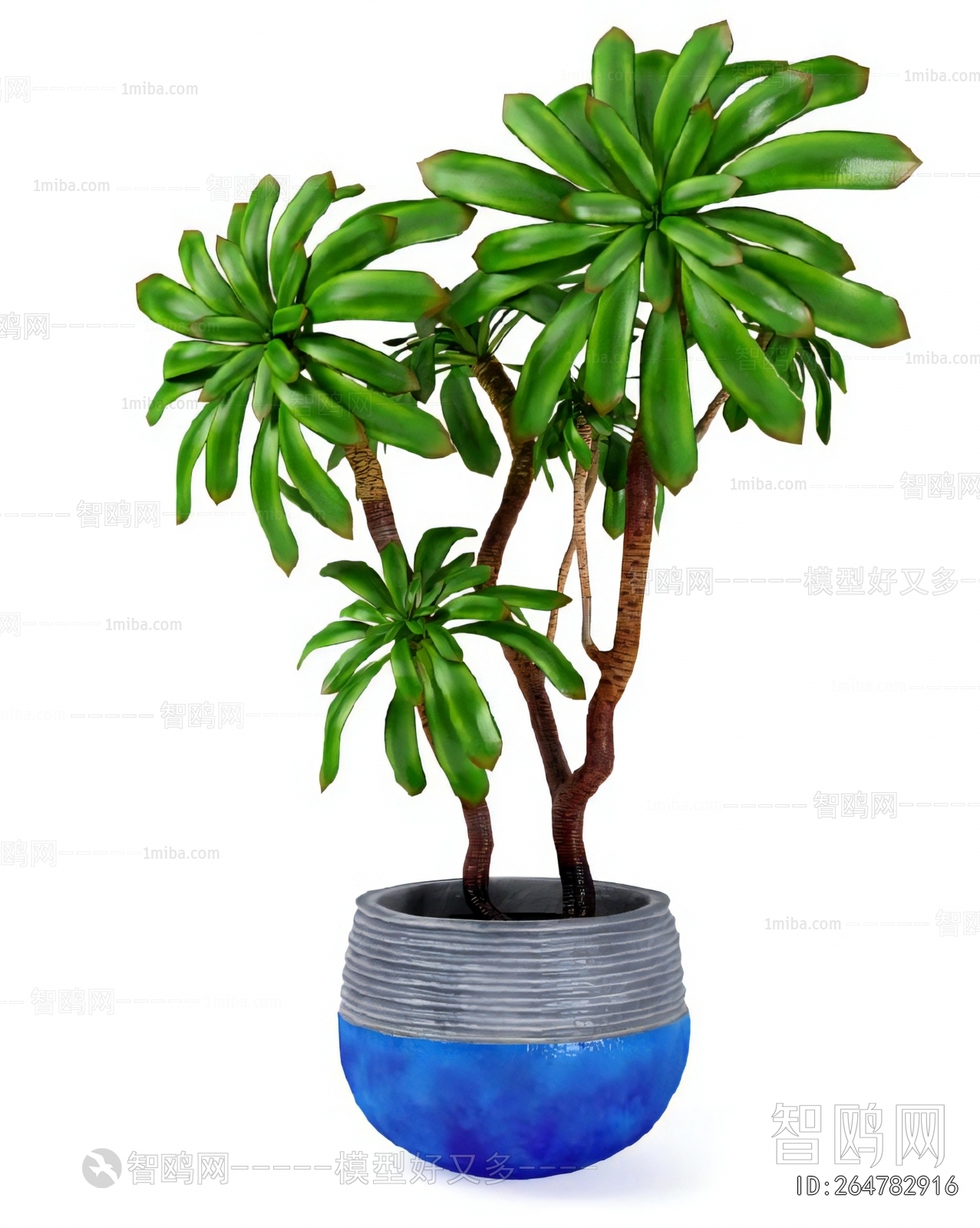 Modern Ground Green Plant Potted Plants