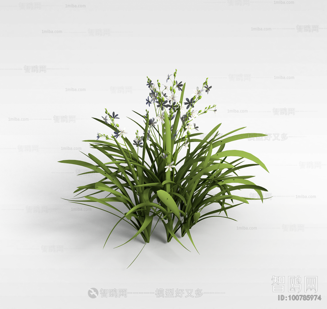Modern Flowers And Grass