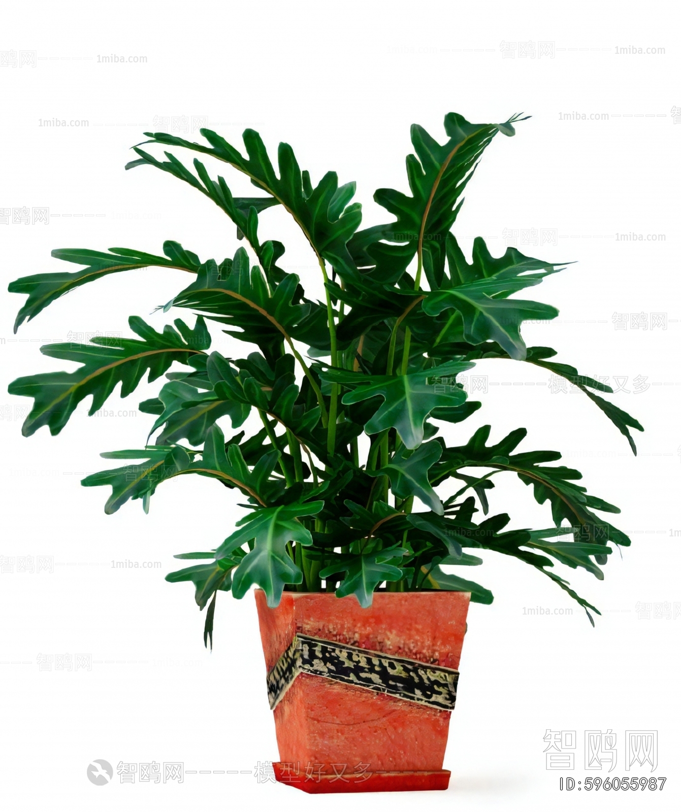 Modern Ground Green Plant Potted Plants
