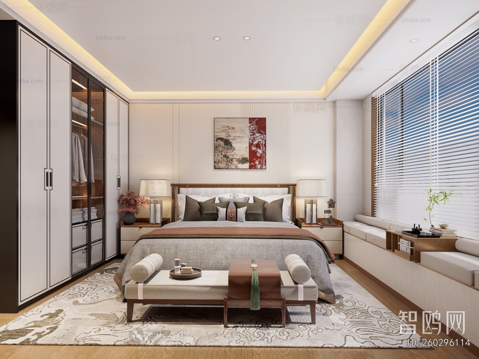 New Chinese Style Bedroom