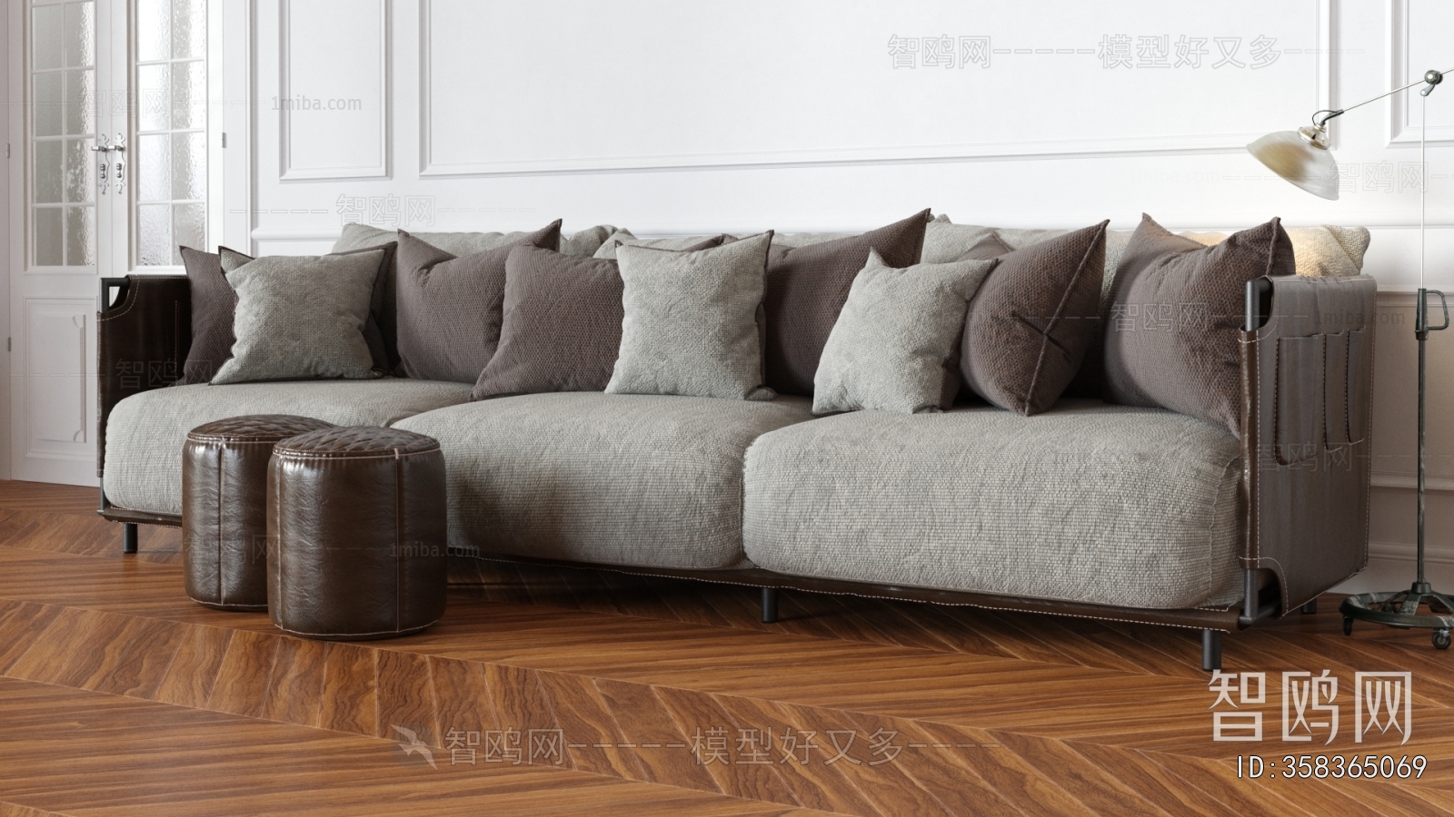Modern Three-seat Sofa