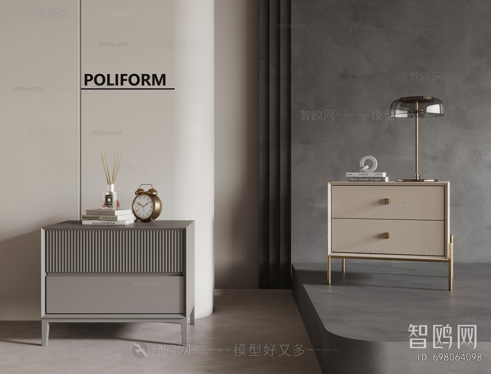 Modern Bedside Cupboard