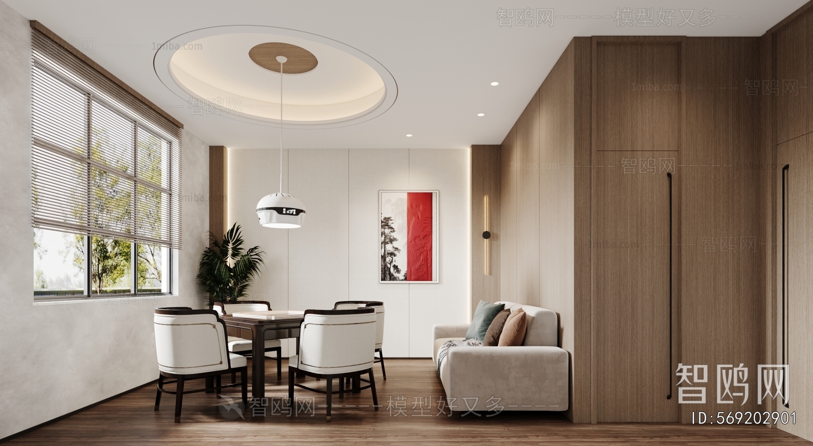 New Chinese Style Chess And Card Room