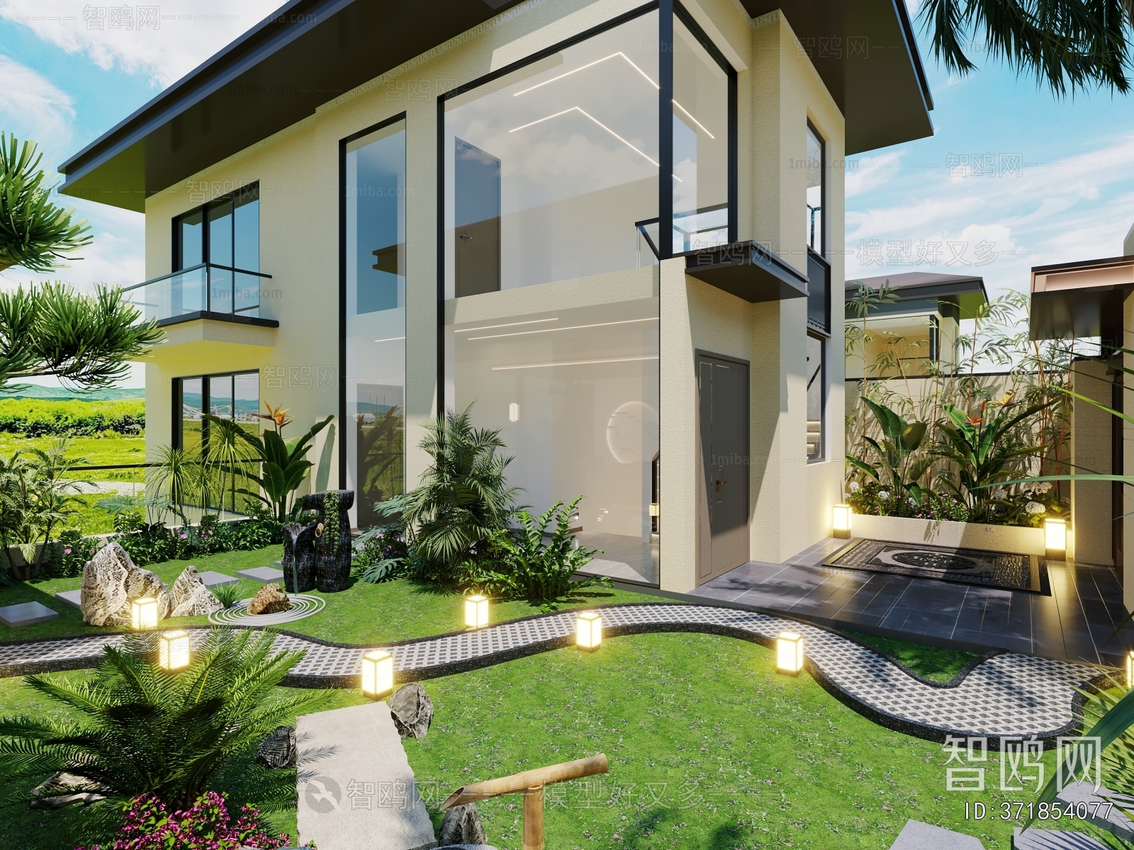 Modern Courtyard/landscape