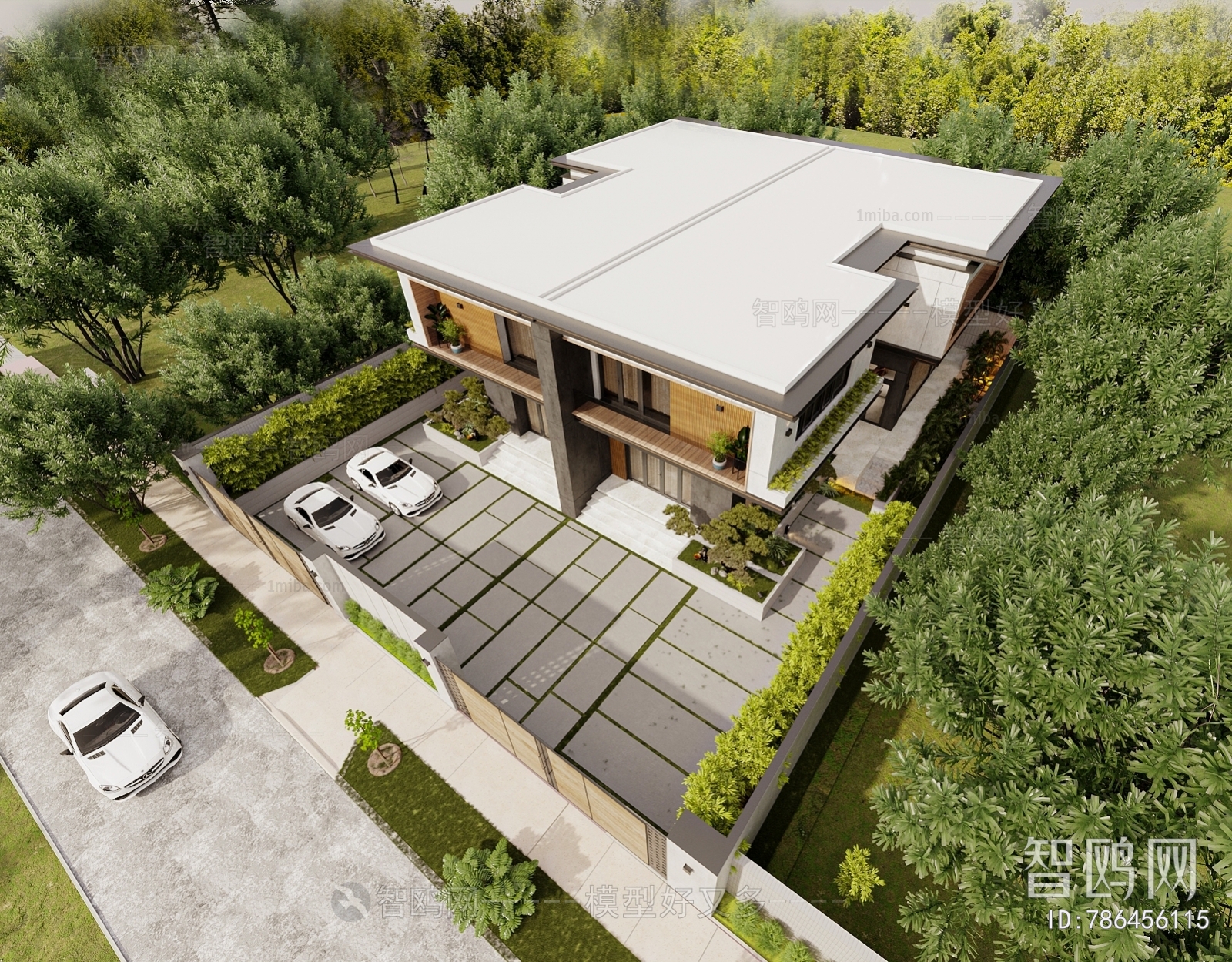 Modern Courtyard/landscape