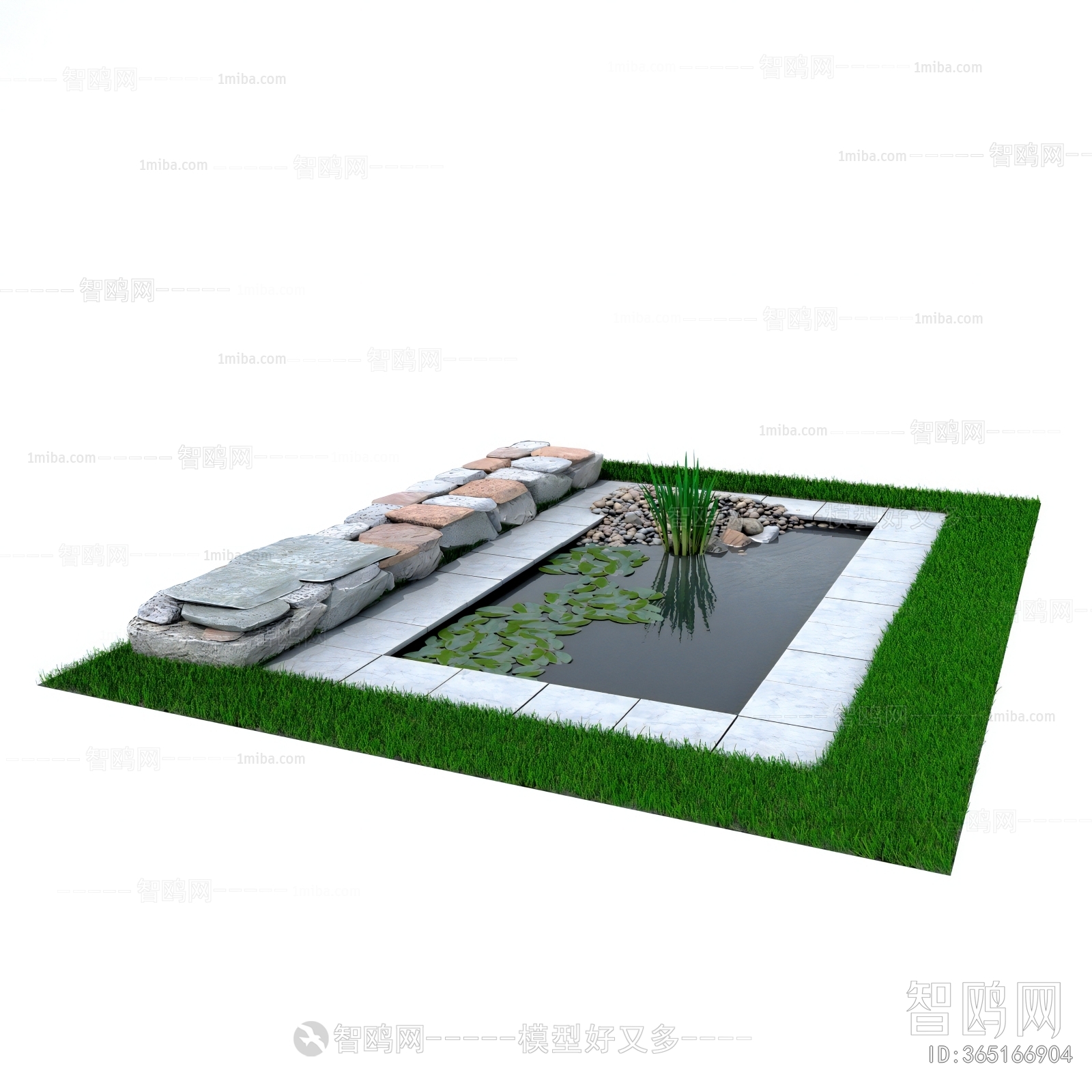 Modern Rockery Waterscape