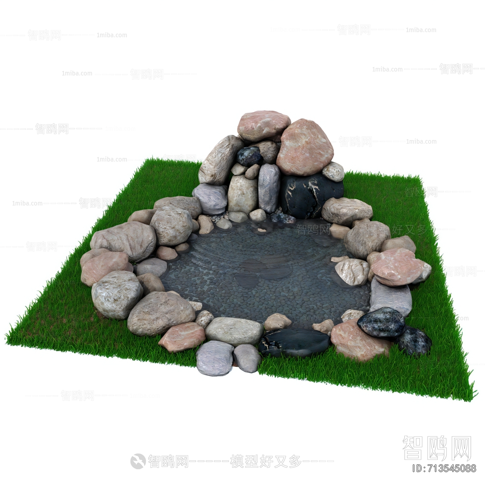 Modern Rockery Waterscape