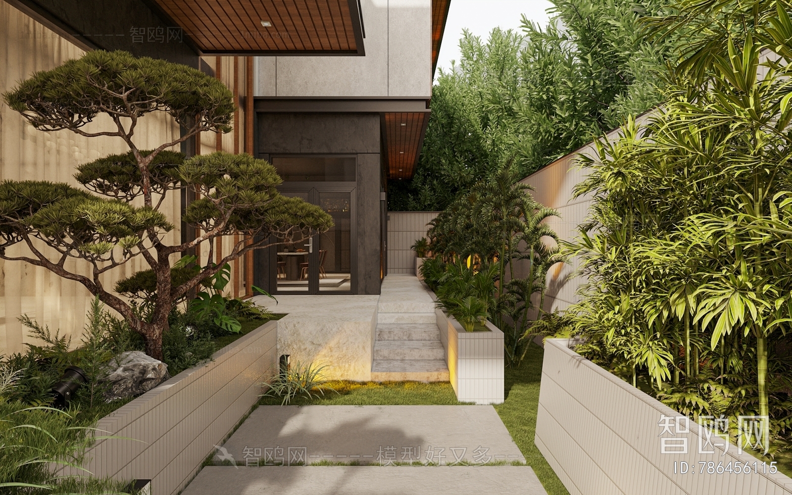 Modern Courtyard/landscape