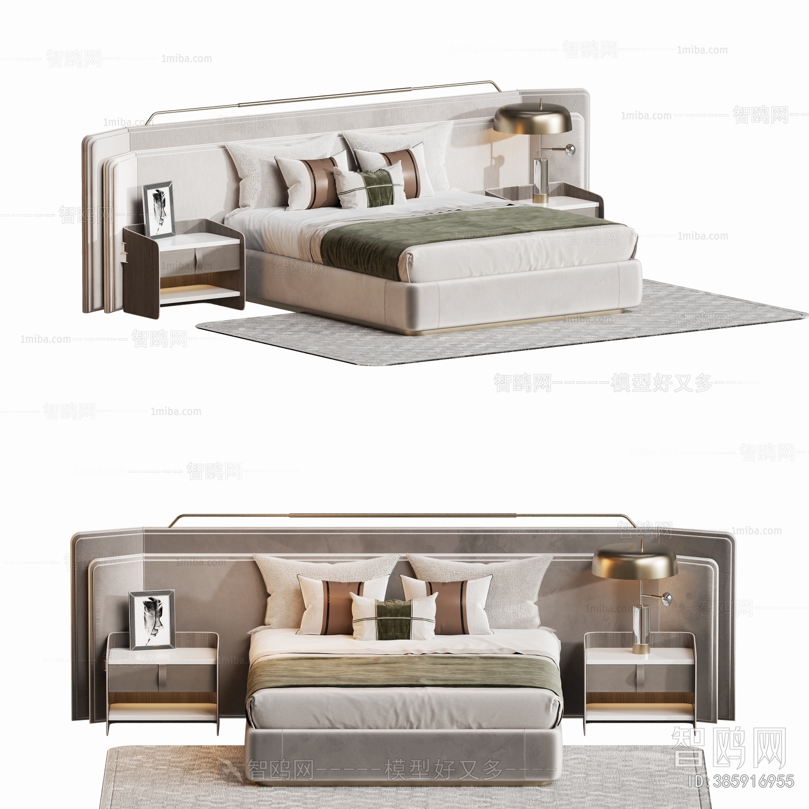 New Chinese Style Double Bed