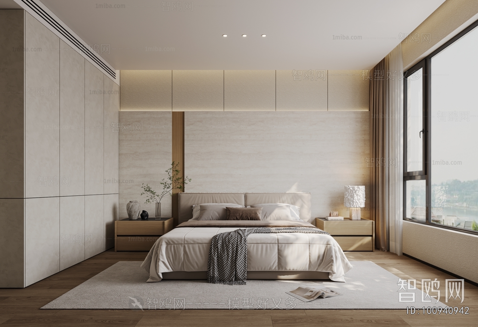 Wabi-sabi Style Bedroom