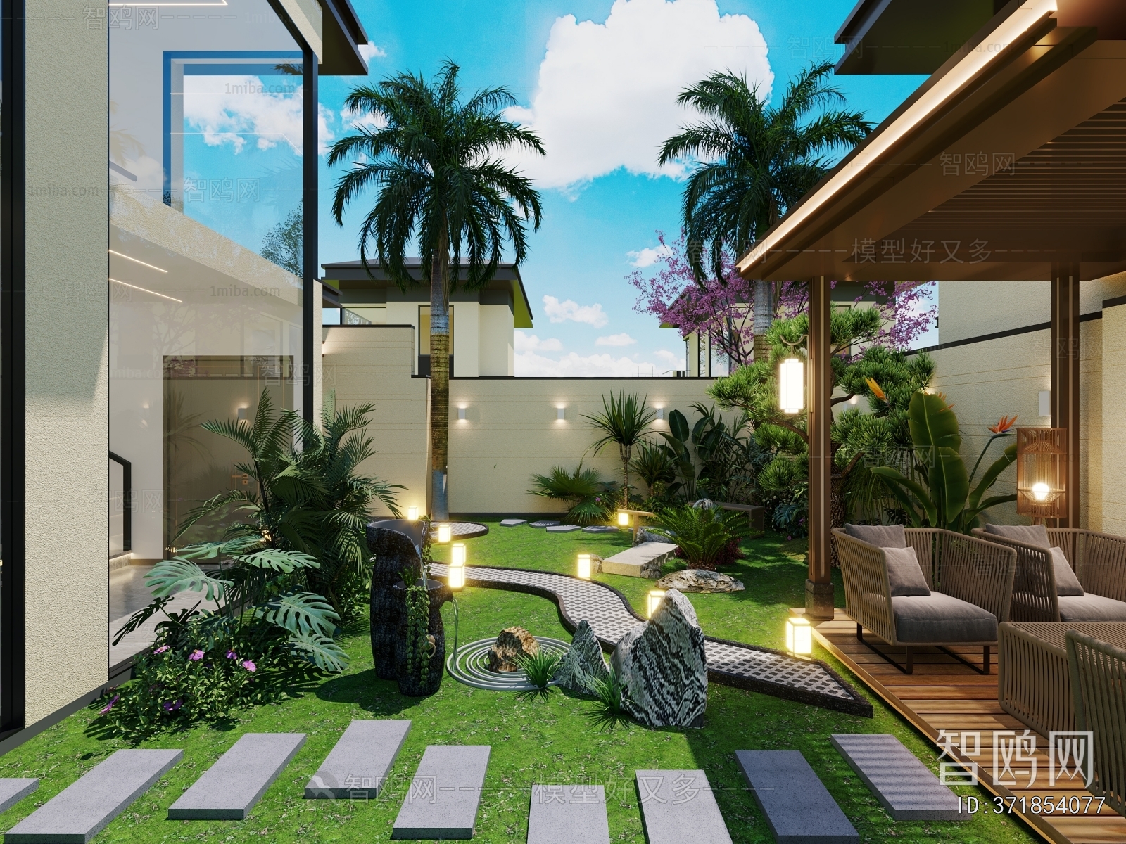 Modern Courtyard/landscape