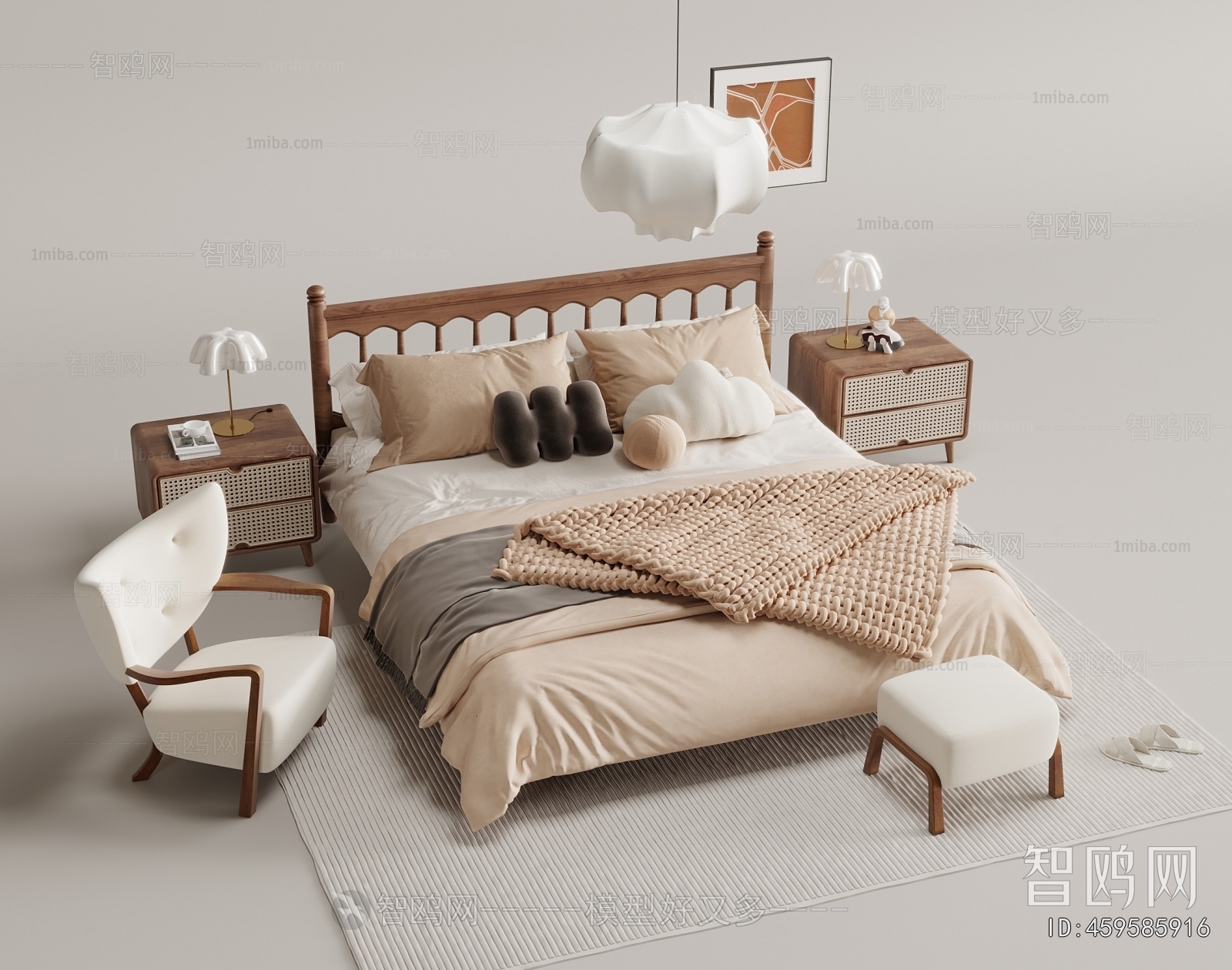 French Style Double Bed
