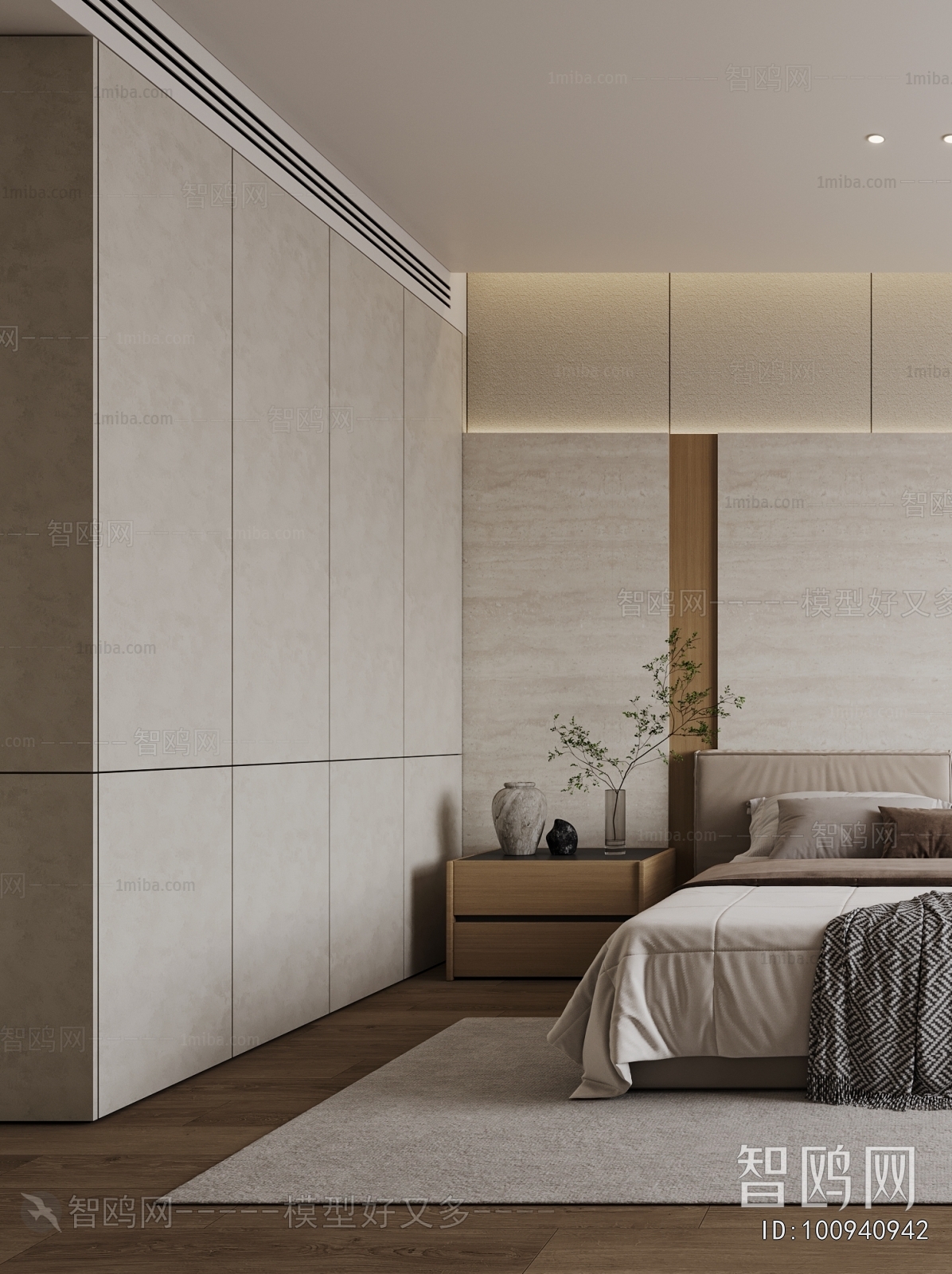 Wabi-sabi Style Bedroom