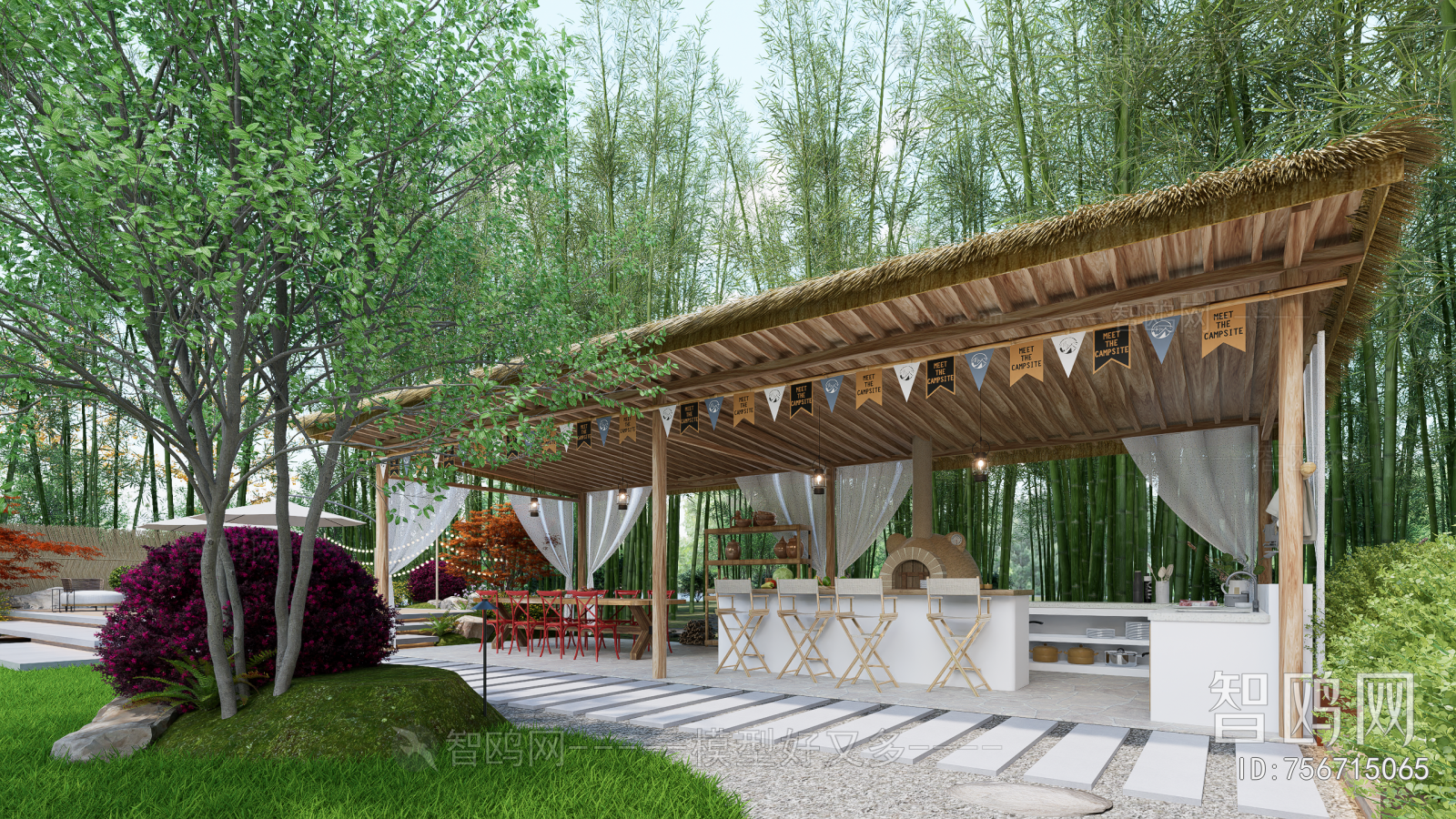 New Chinese Style Courtyard/landscape