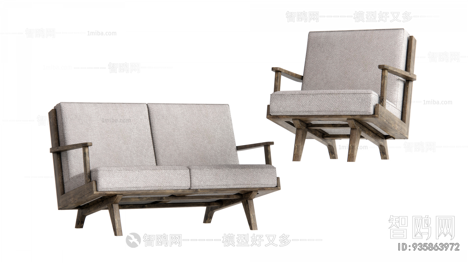 Wabi-sabi Style A Sofa For Two
